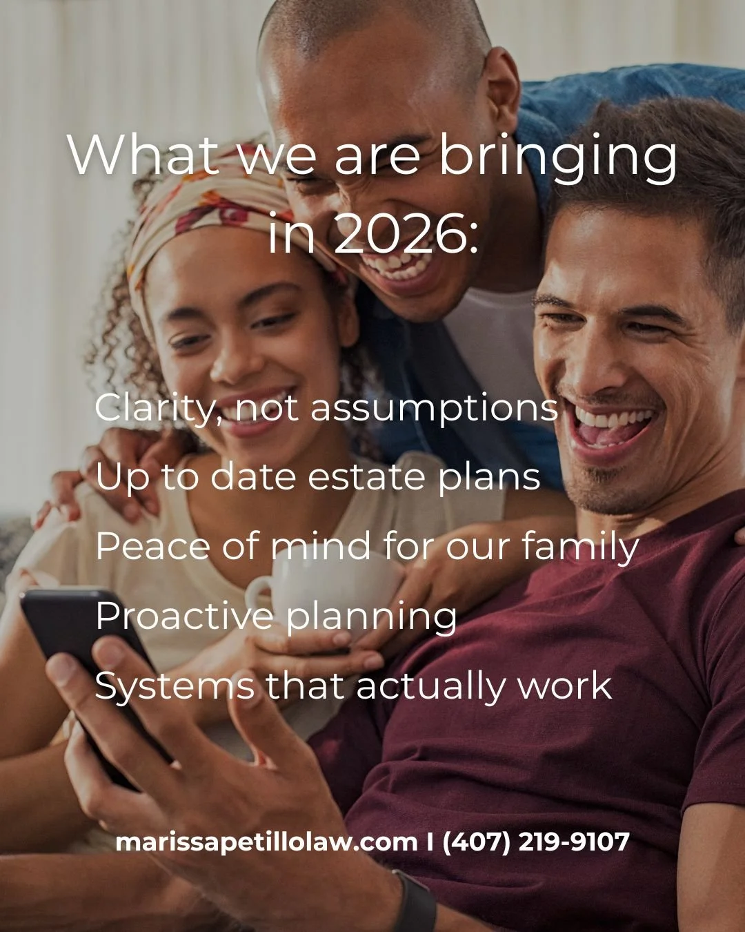 Here are 5 things we&rsquo;re bringing into 2026 &mdash; clean, forward-looking, and intentional:

&bull; Clarity over confusion &mdash; knowing exactly what happens and who&rsquo;s in charge
&bull; Plans that reflect real life &mdash; not outdated a