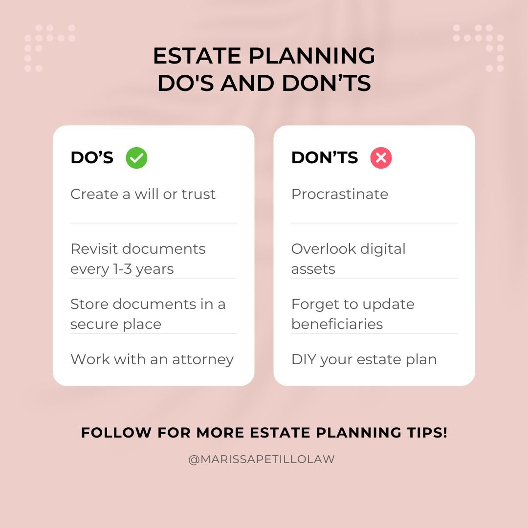 Sometimes what you don&rsquo;t do matters just as much as what you do. Are you accidentally making one of these common estate planning mistakes?

We recommend every adult over the age of 18 have a will or trust, store them in a secure place, revisit 