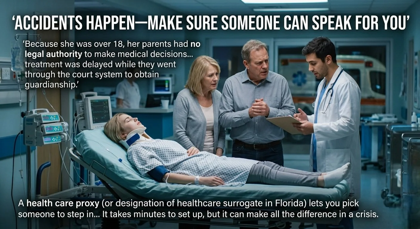 Accidents Happen—Make Sure Someone Can Speak for You