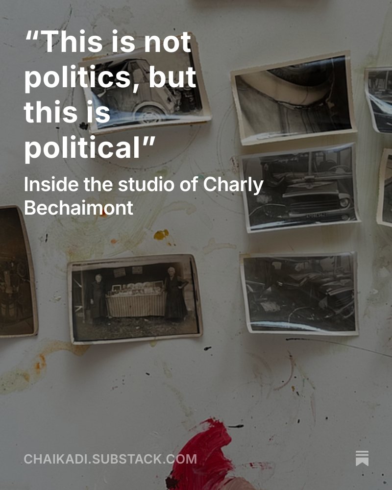 "This is not politics, but it this is political": Inside the studio of Charly Bechaimont