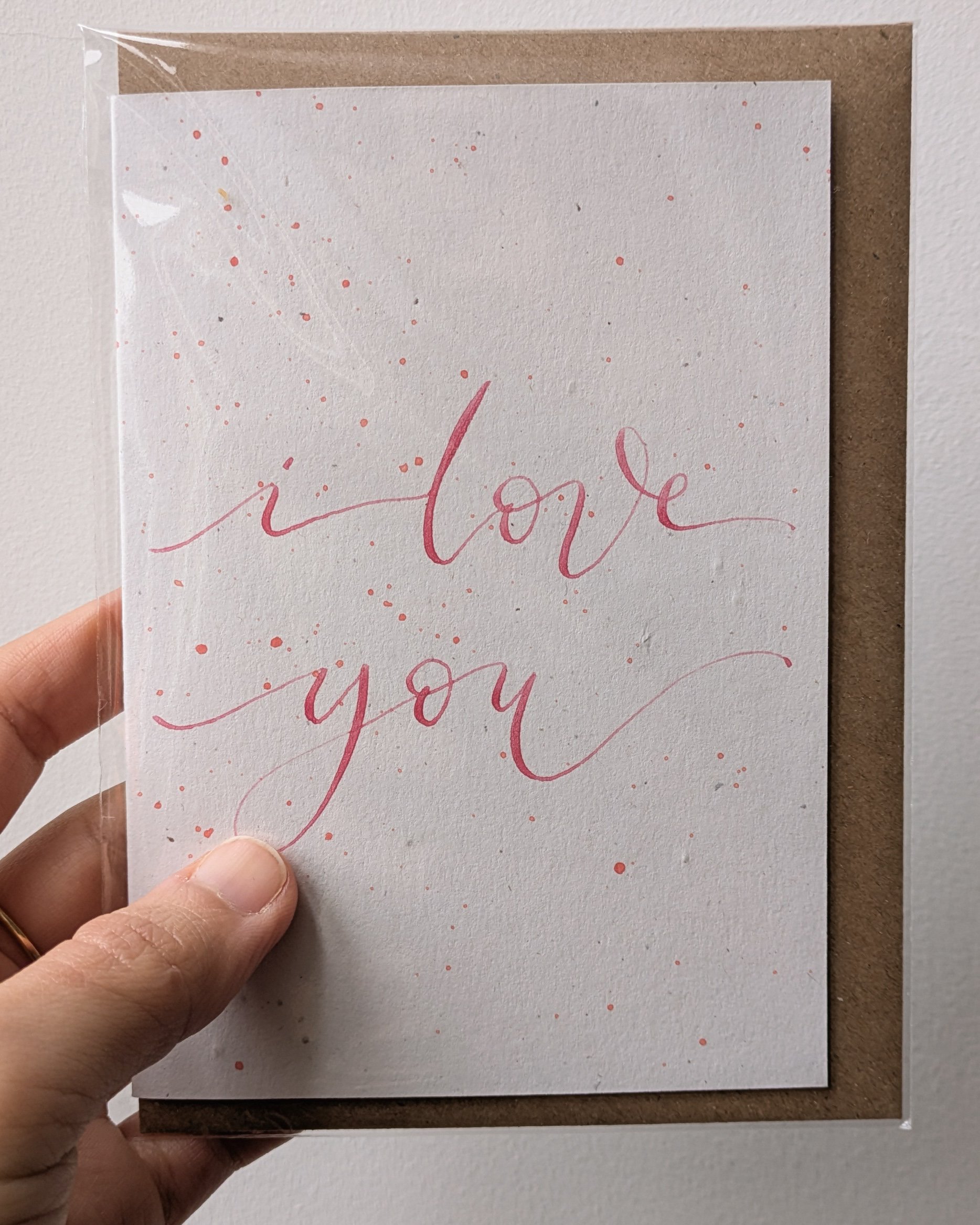 "I Love You" - Handmade Valentine's Day Card