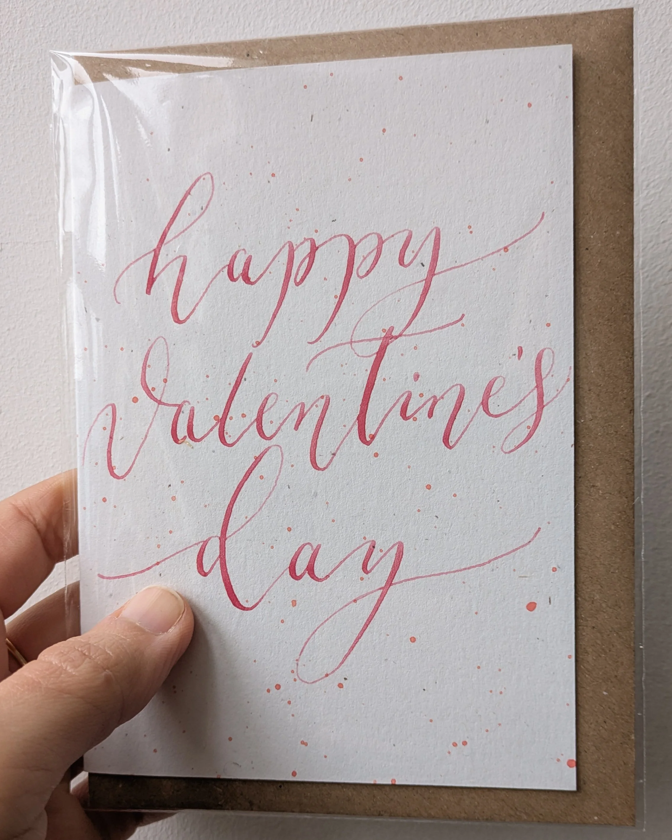 "Happy Valentine's Day" - Handmade Valentine's Day Card