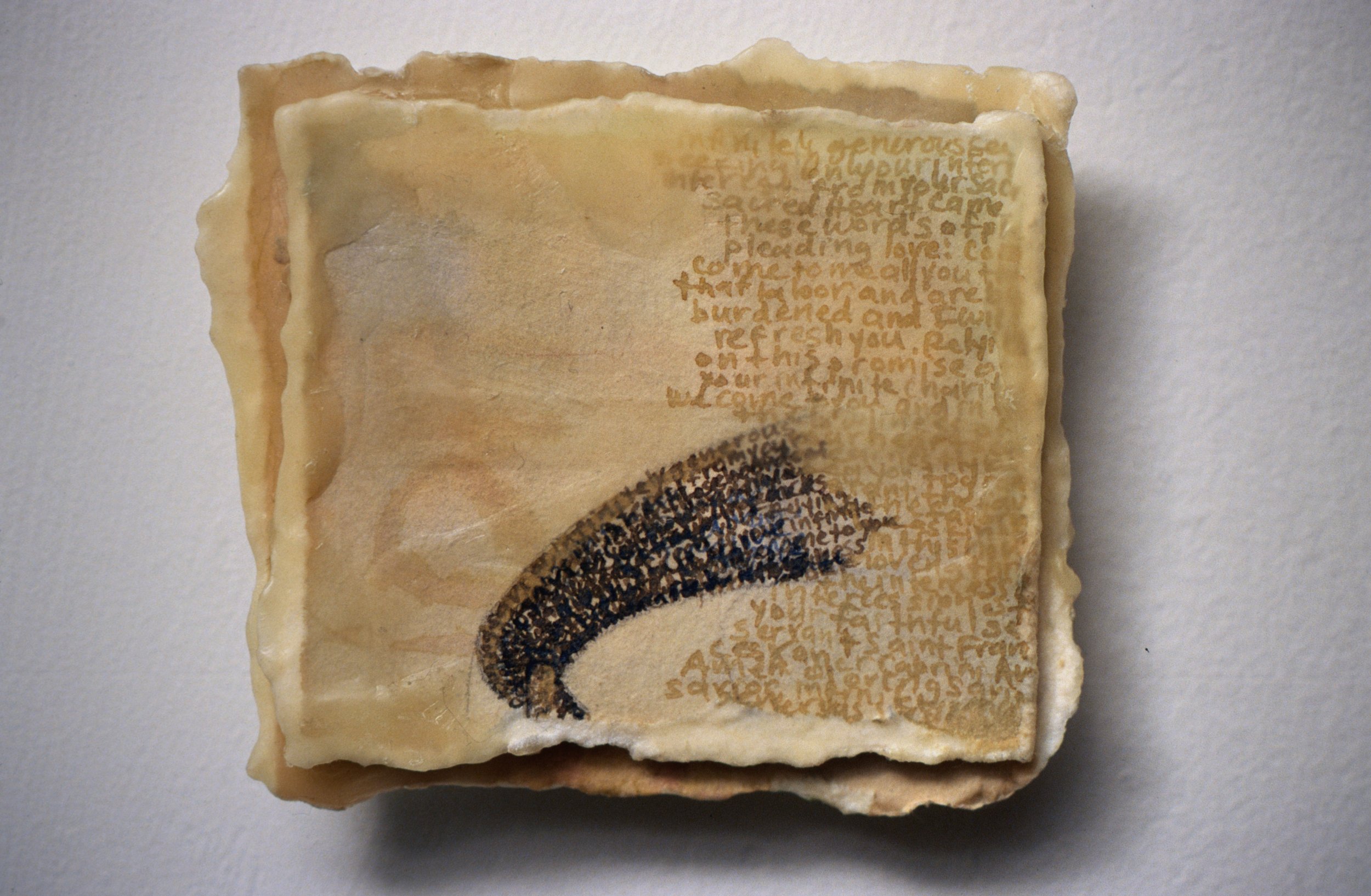  Saint Frances Xavier Cabrini , 2001, ink, beeswax on paper