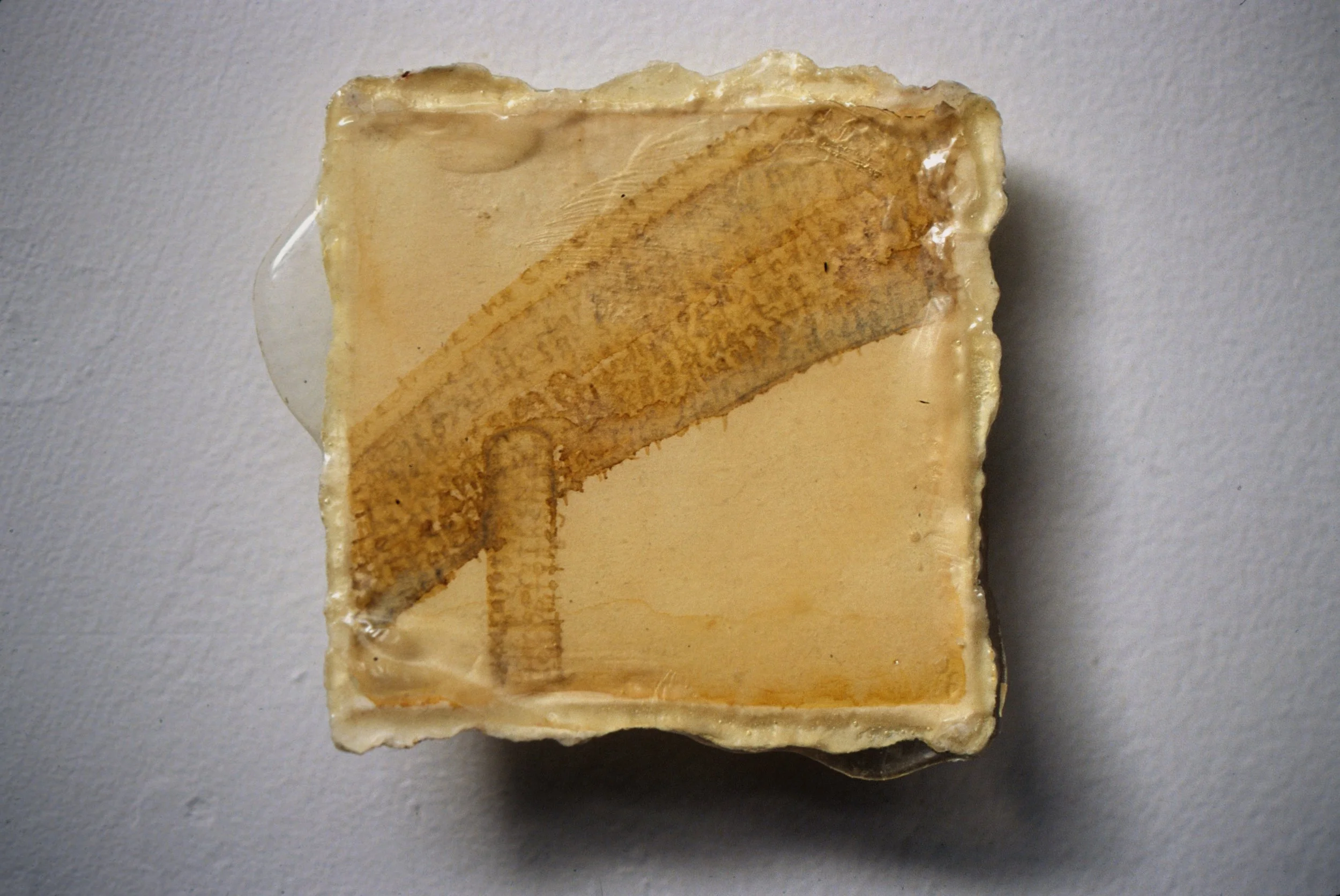  Sometimes the Freeways Ran Out , 2001, ink, beeswax, polymer on paper