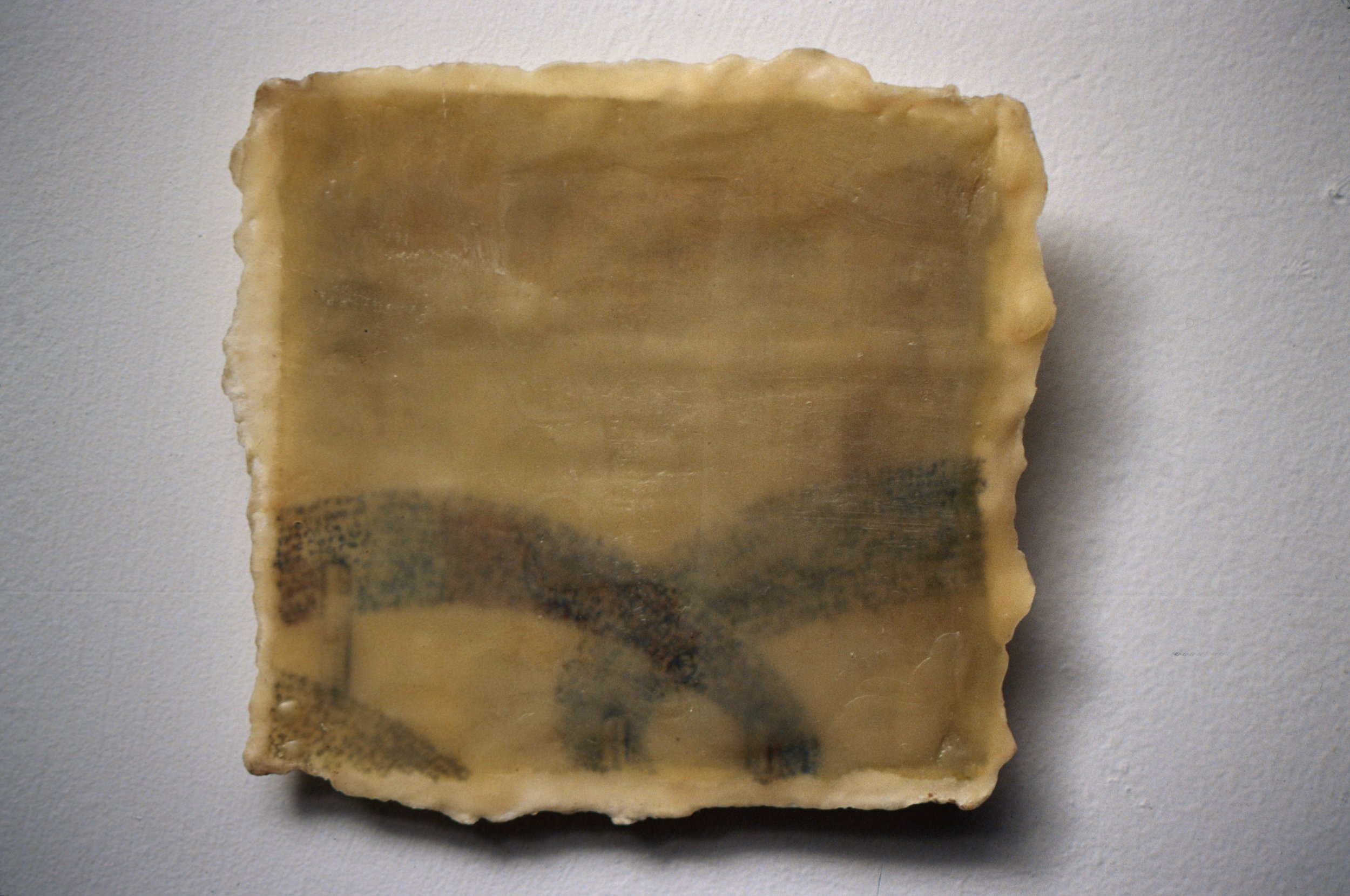  Flawless Burning Concrete , 2001, ink, beeswax on paper