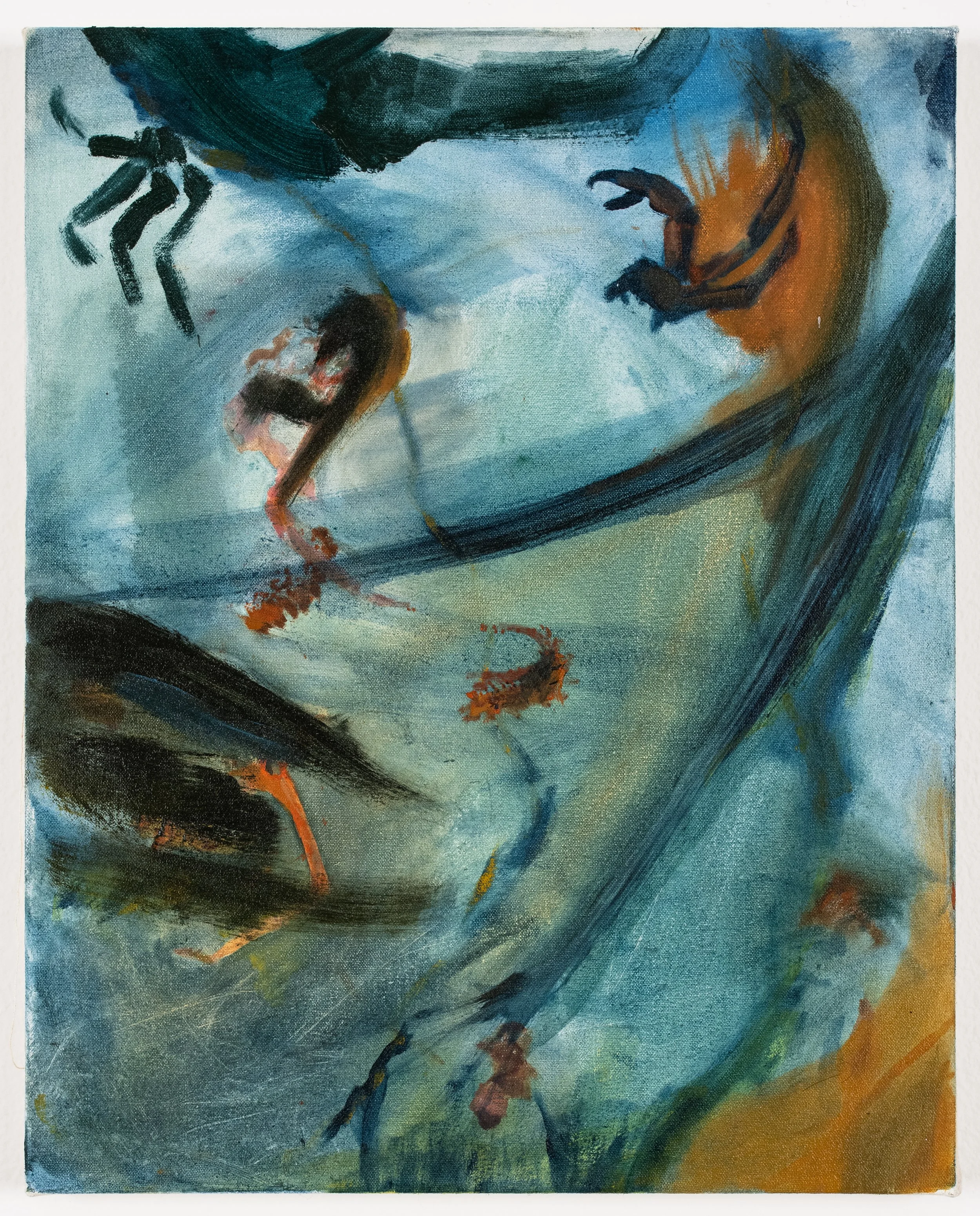  Mushy waves , 2020, Oil on Canvas, 20 x 16 inches