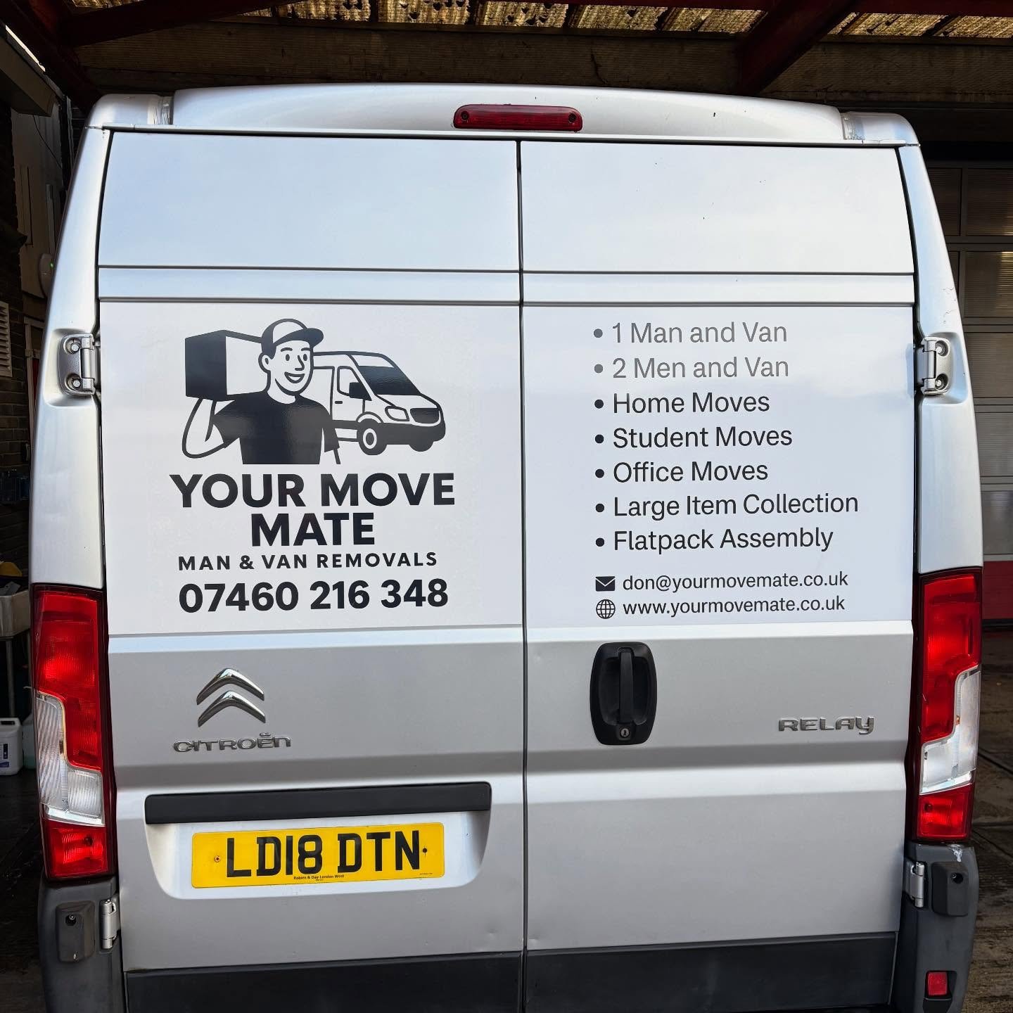 Shoutout to @vistaprintuk really happy with the new signage for our wagon! Keep an eye out for us&hellip; 

#manandvan #removals
