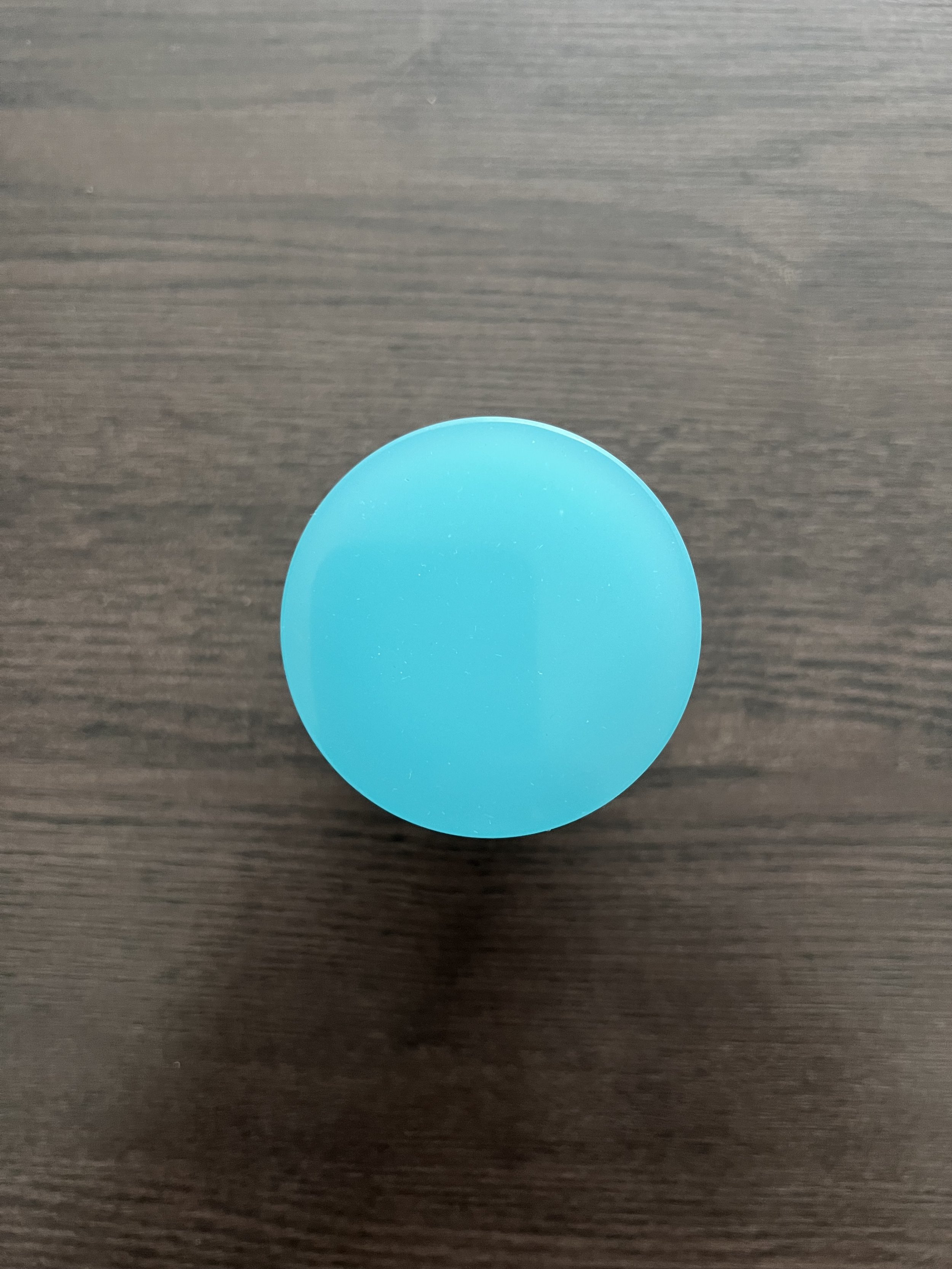 Vintage V. Nason & C. Turquoise blue opaline glass cylindrical lidded box from Murano Italy