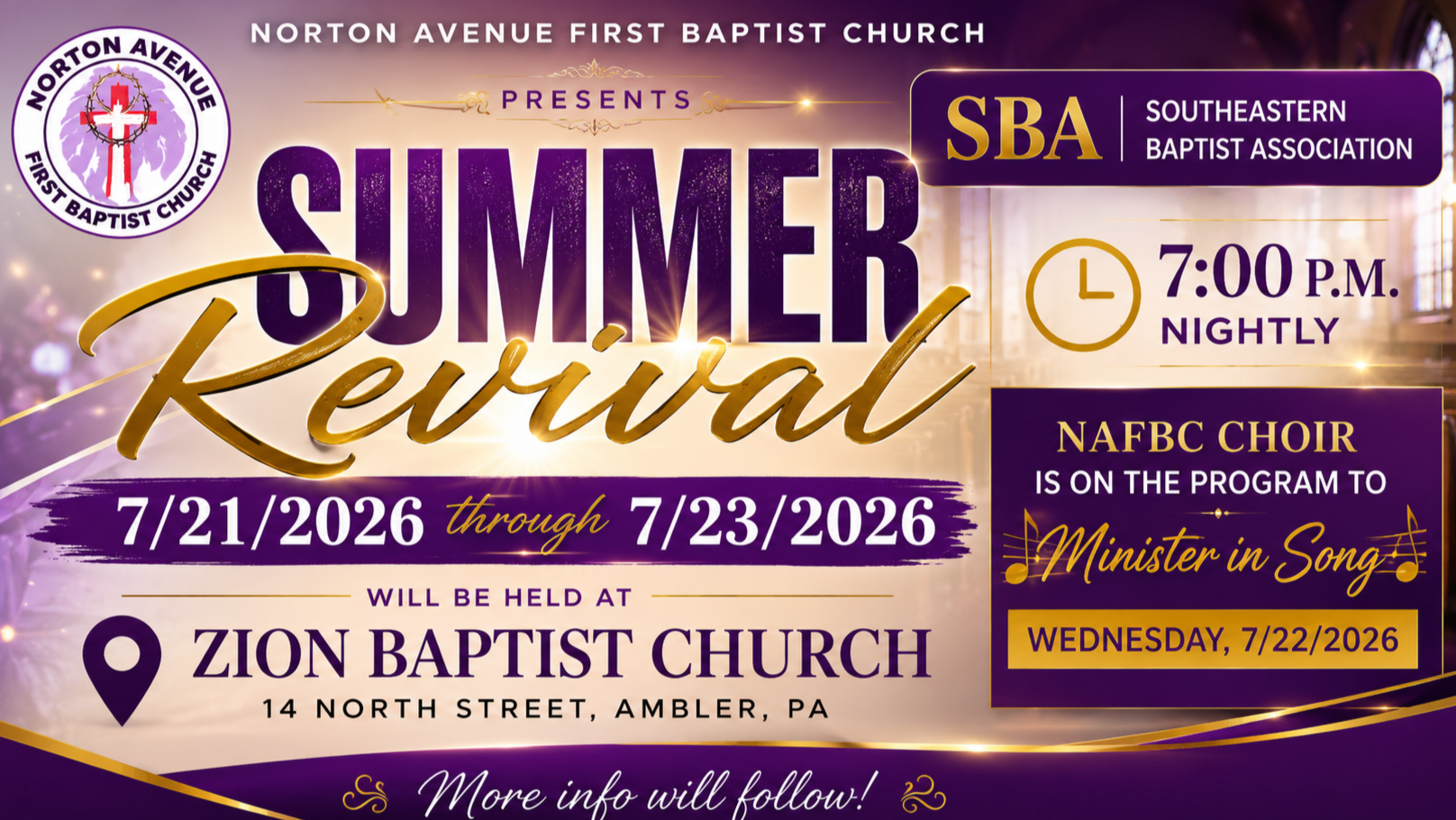 Suburban Baptist Association Revival