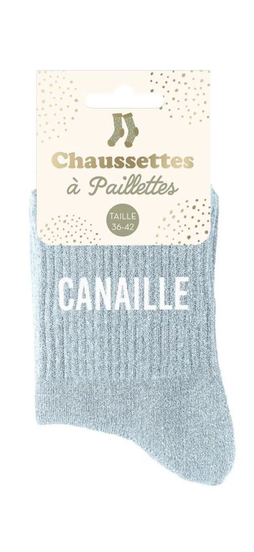 Chaussette à paillettes canaille