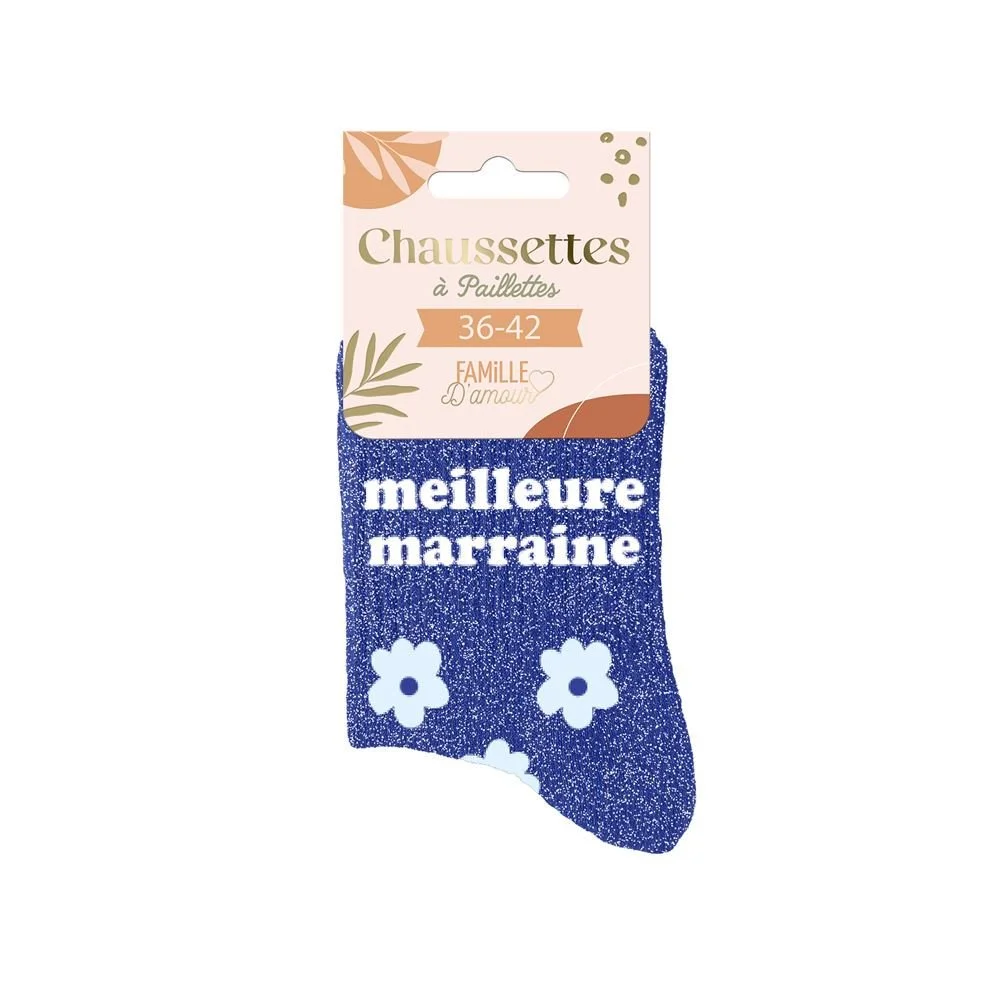 Chaussette à paillette meilleure amie