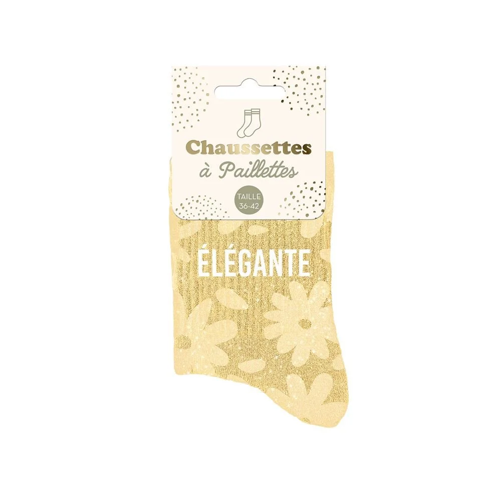 Chaussette à paillette élégante