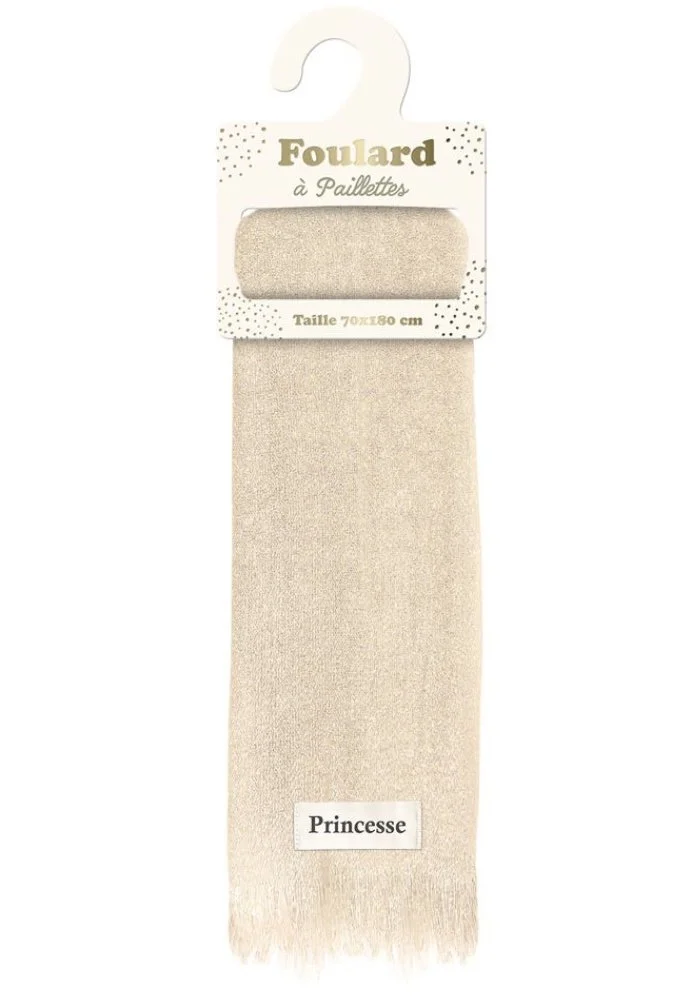 Foulard à paillettes princesse