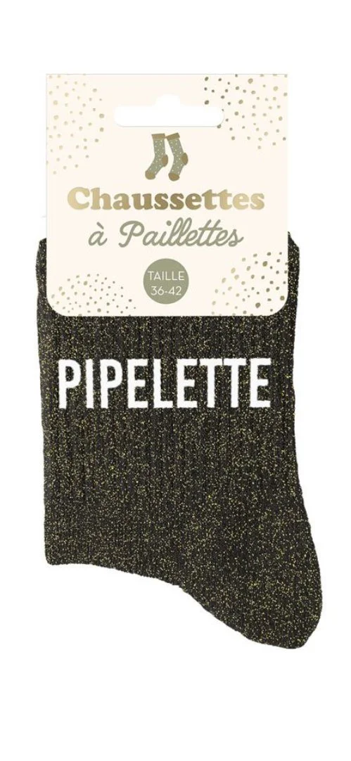 Chaussette à paillettes pipelette