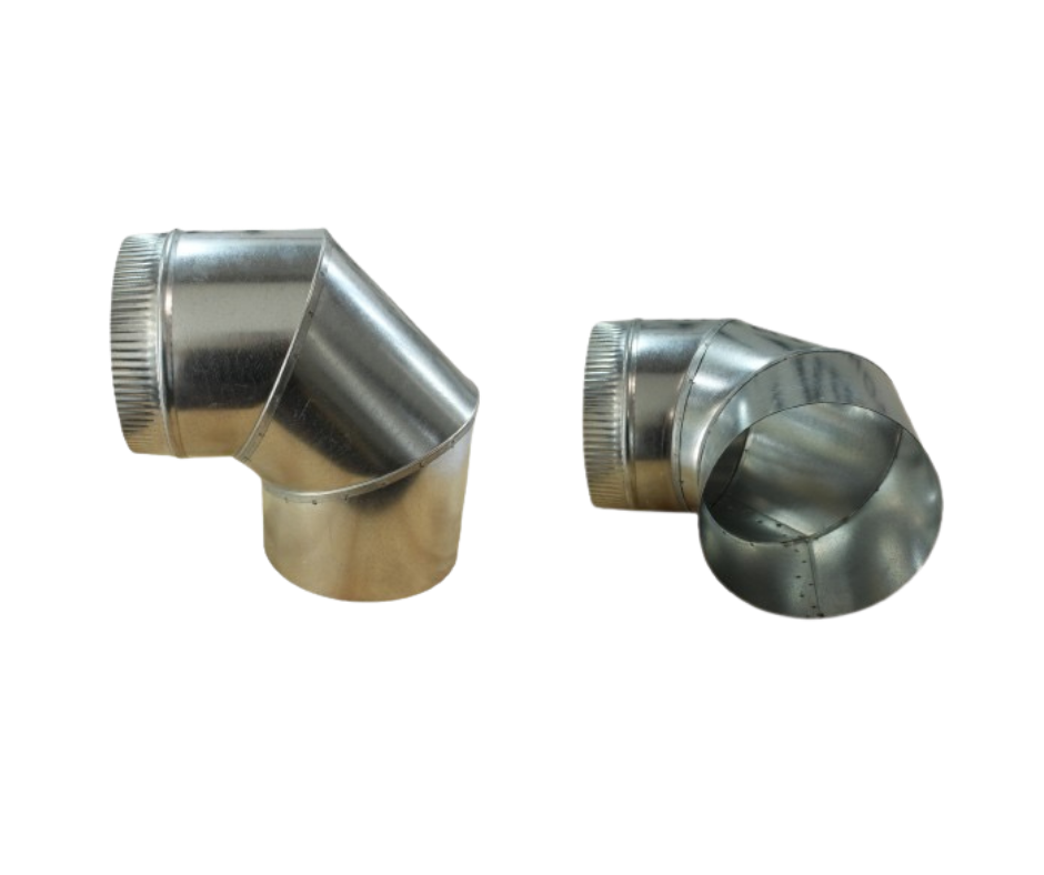 GALVANISED 90 DEGREE FIXED BEND AVAILABLE IN 150MM AND 200MM
