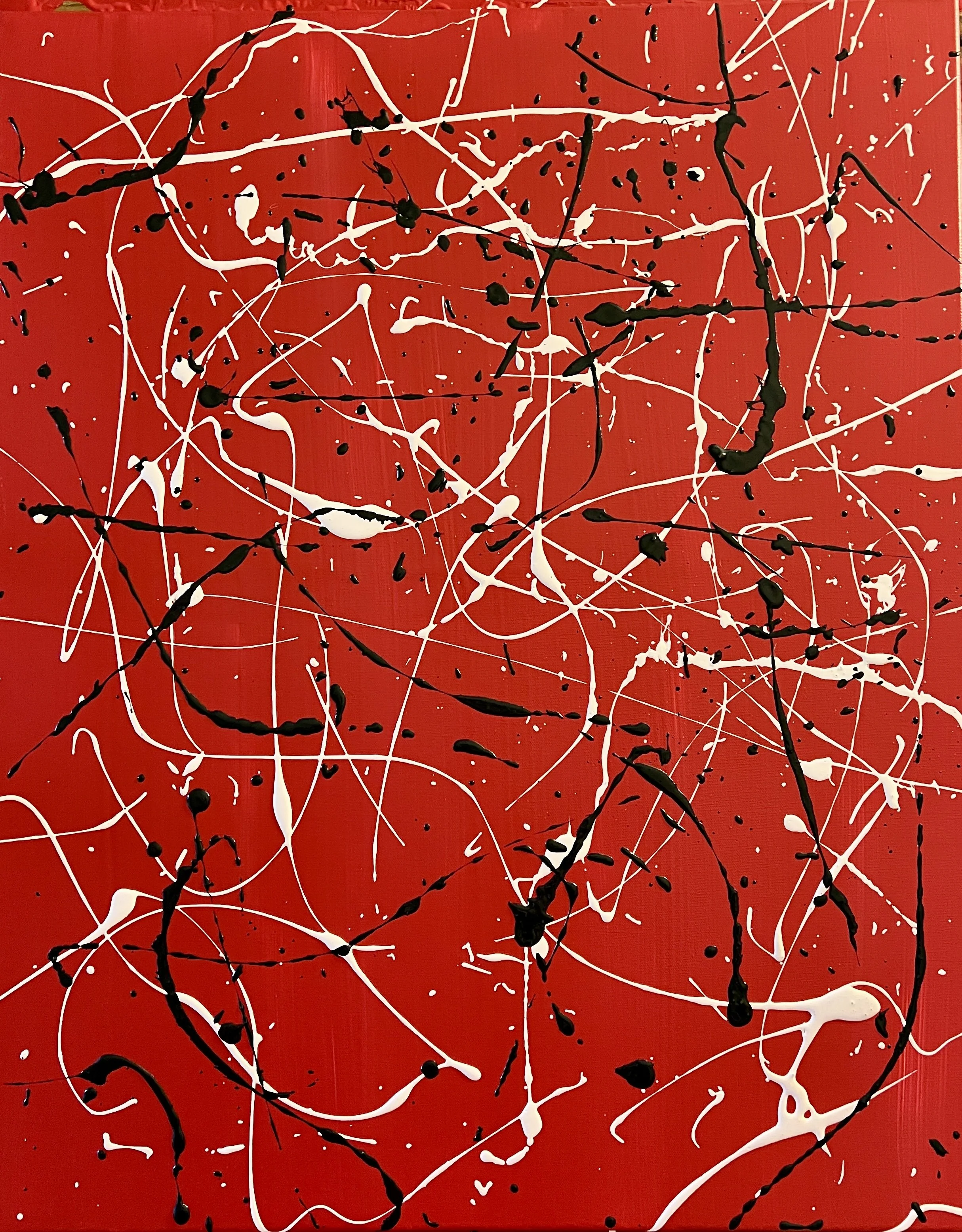 "Black Pink" - Acrylic on canvas 24" x 30" SOLD