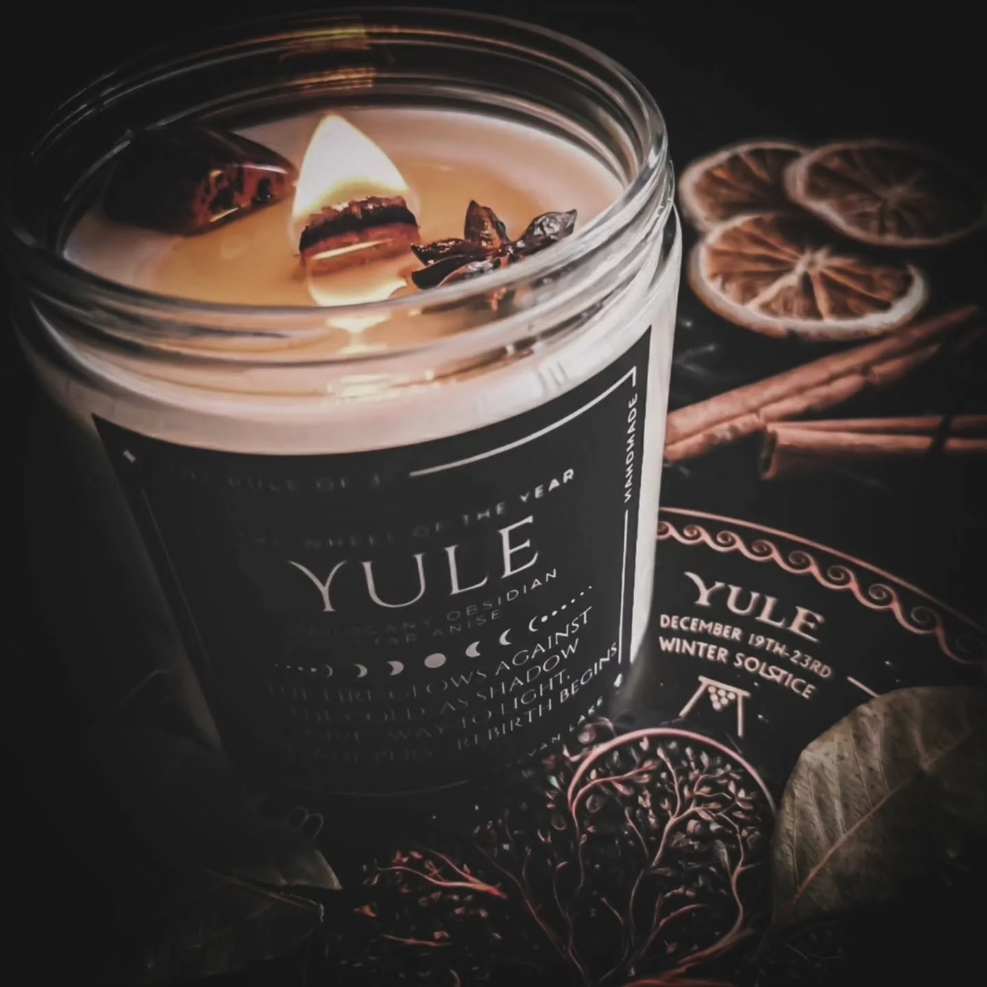 I&rsquo;m bringing the remaining Yule Collection with me to @madewithmagicmarket this weekend, and once they&rsquo;re gone, they wont be back until next winter ❄️🔥

Crafted in ritual, this custom blend is everything Yuletide should feel like 🥰

It 