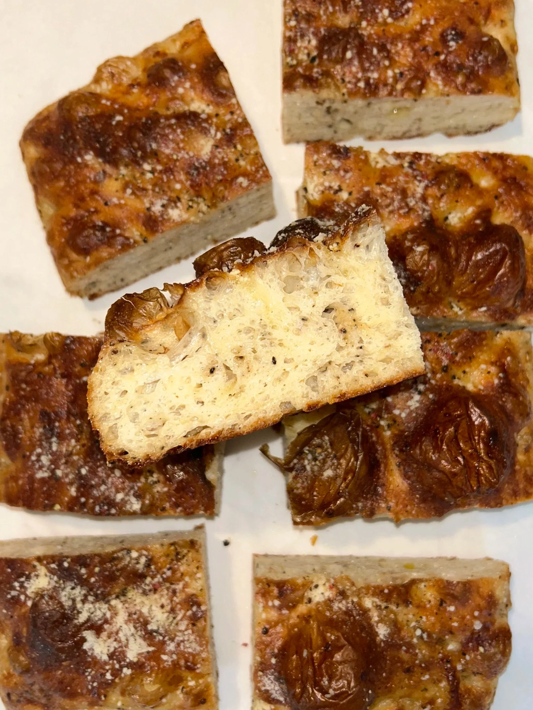 Cacio e Pepe Focaccia
