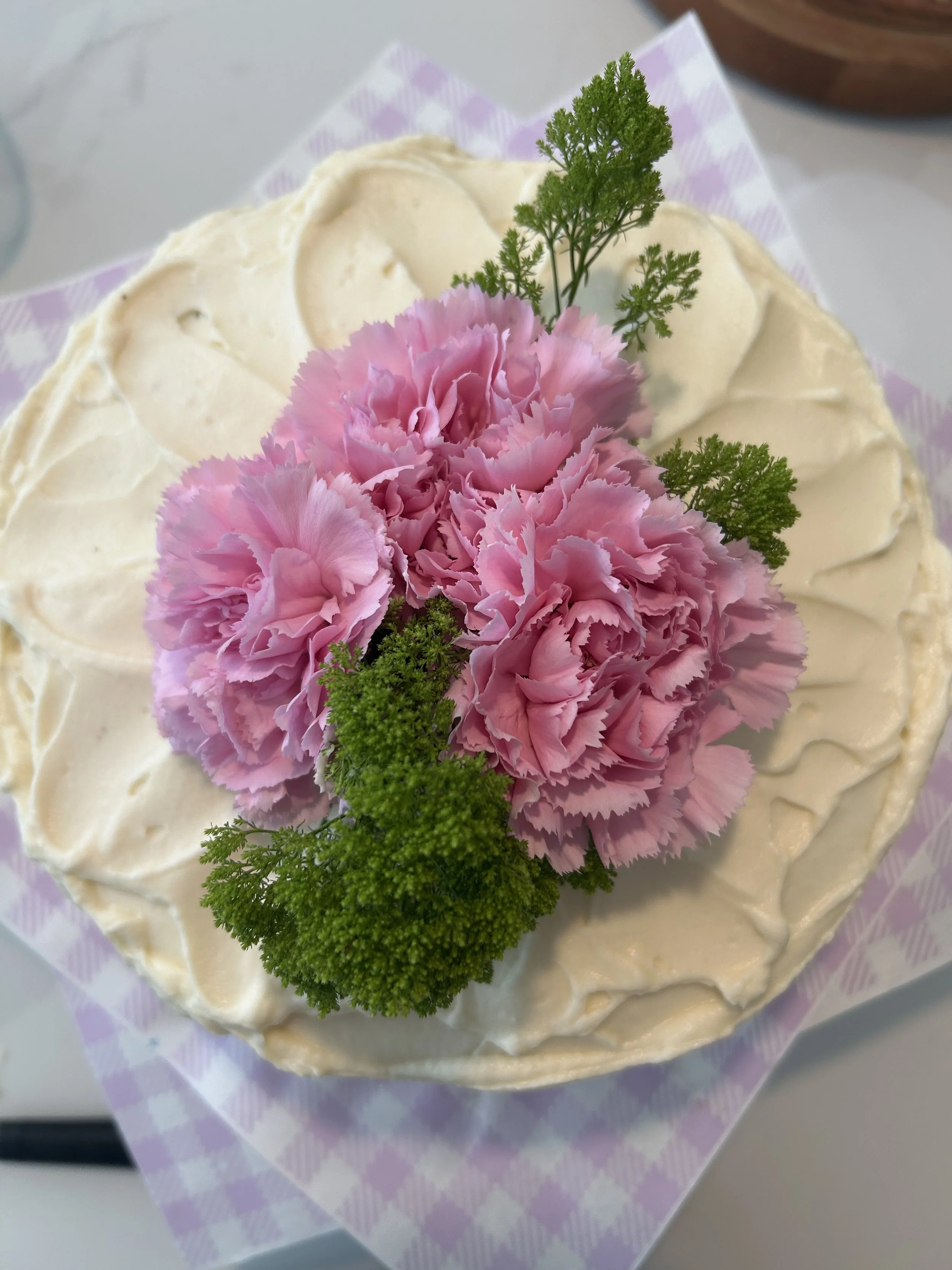 Double Chocolate Vanilla Mascarpone Tiered Cake