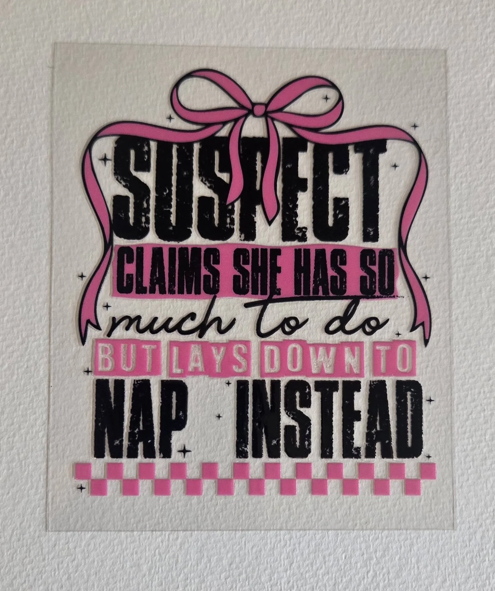 Suspect Naps Instead