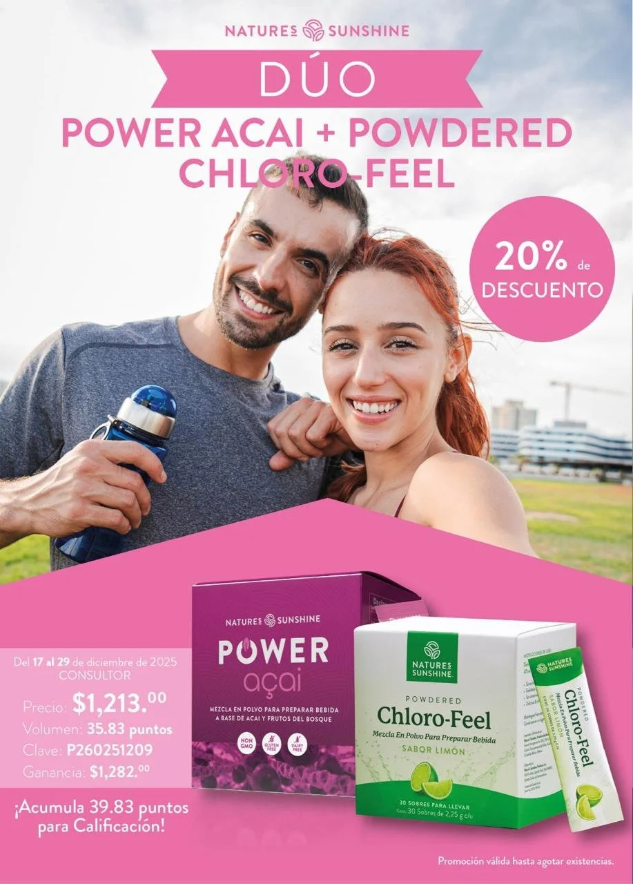 DUO POWER ACAI + POWDERED CHLORO-FEEL