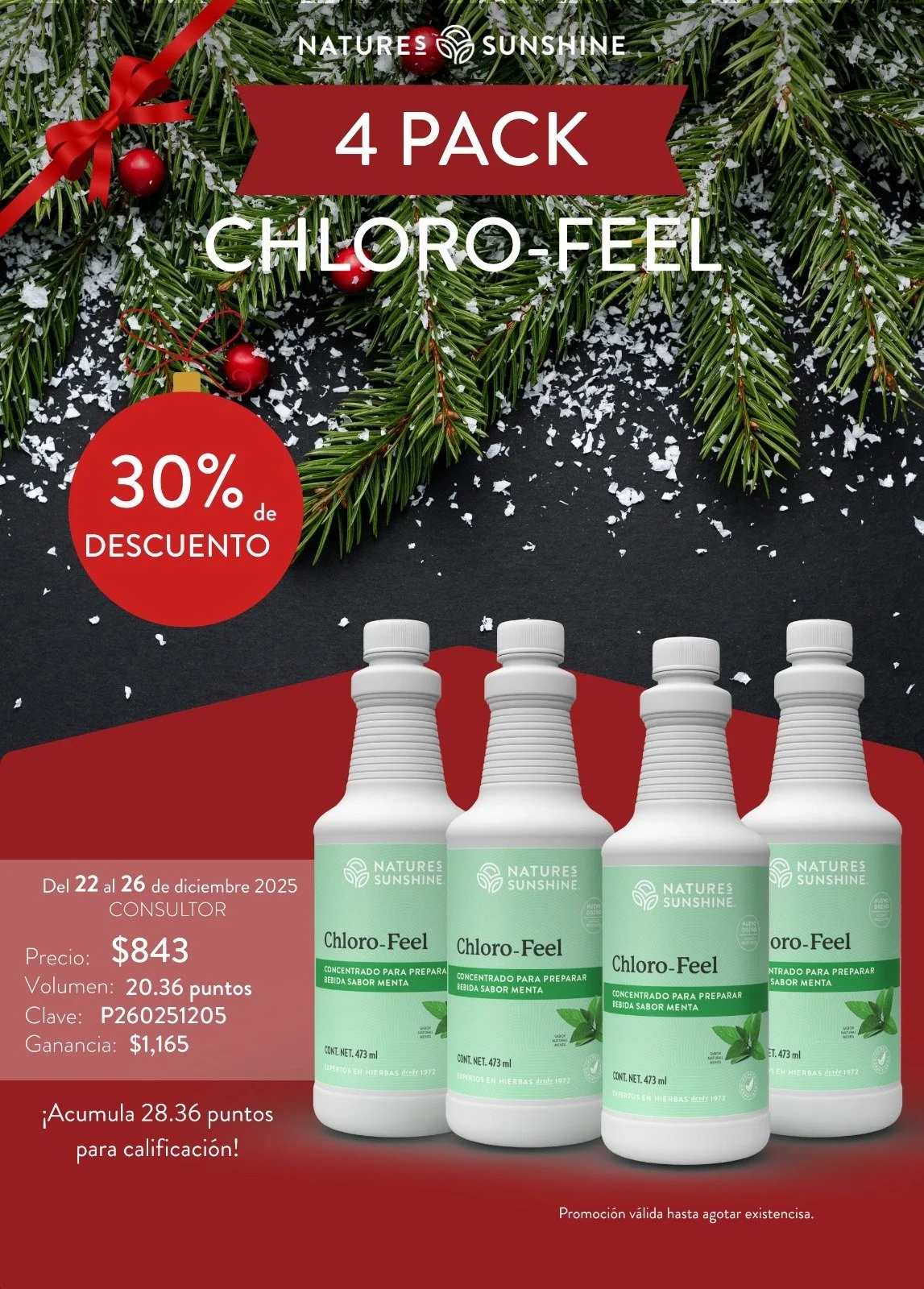 4 PACK CHLORO-FEEL