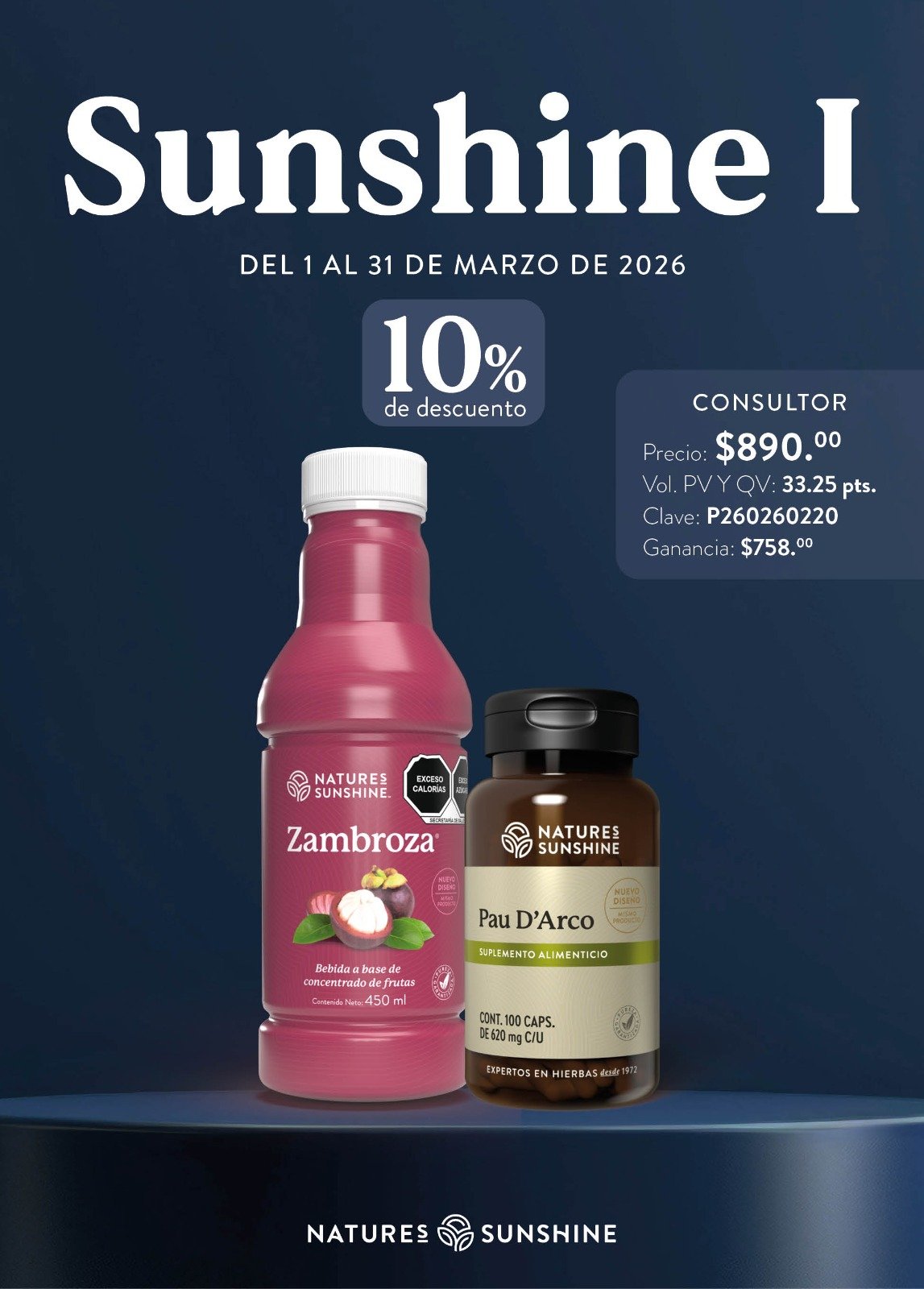 Combo Saludable Zambroza y Pau D’Arco