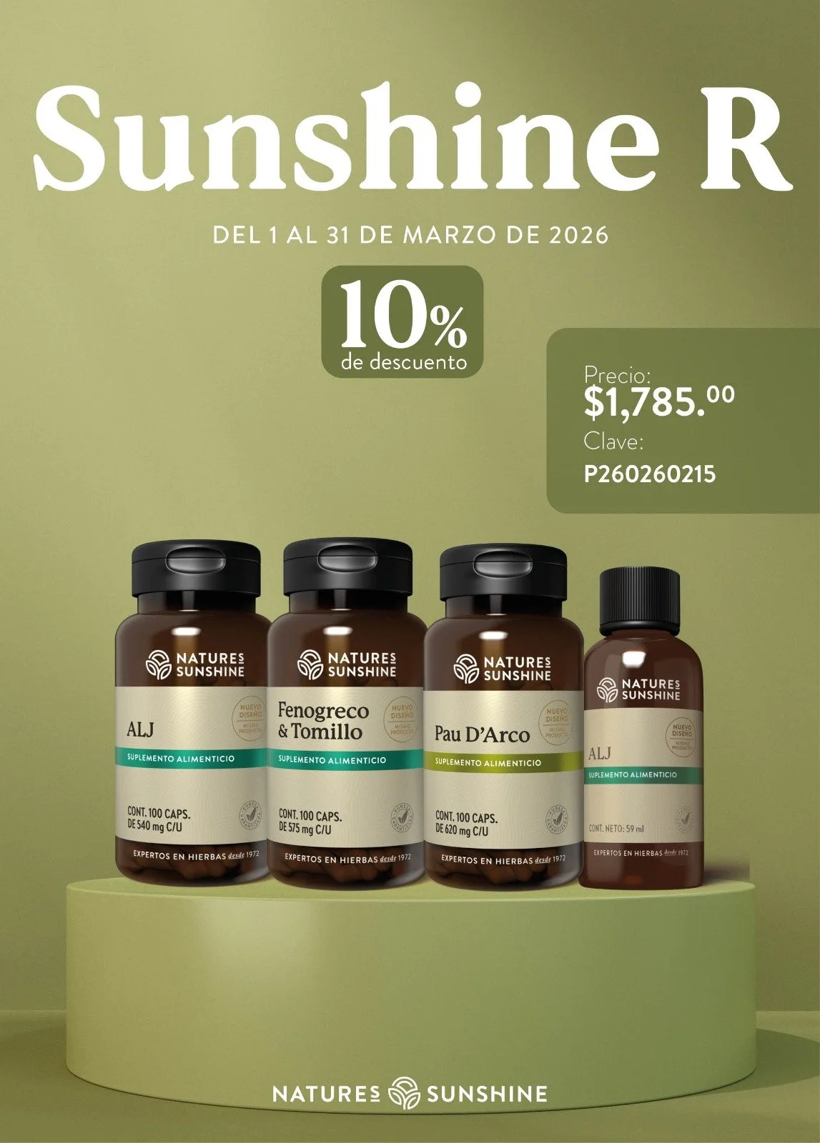 Pack de Suplementos Herbales Nature's Sunshine R