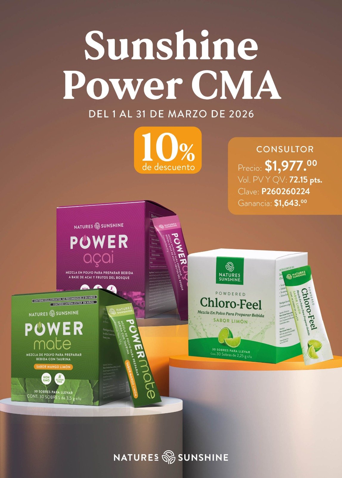 Sunshine Power CMA - Colección de Sabores Naturales