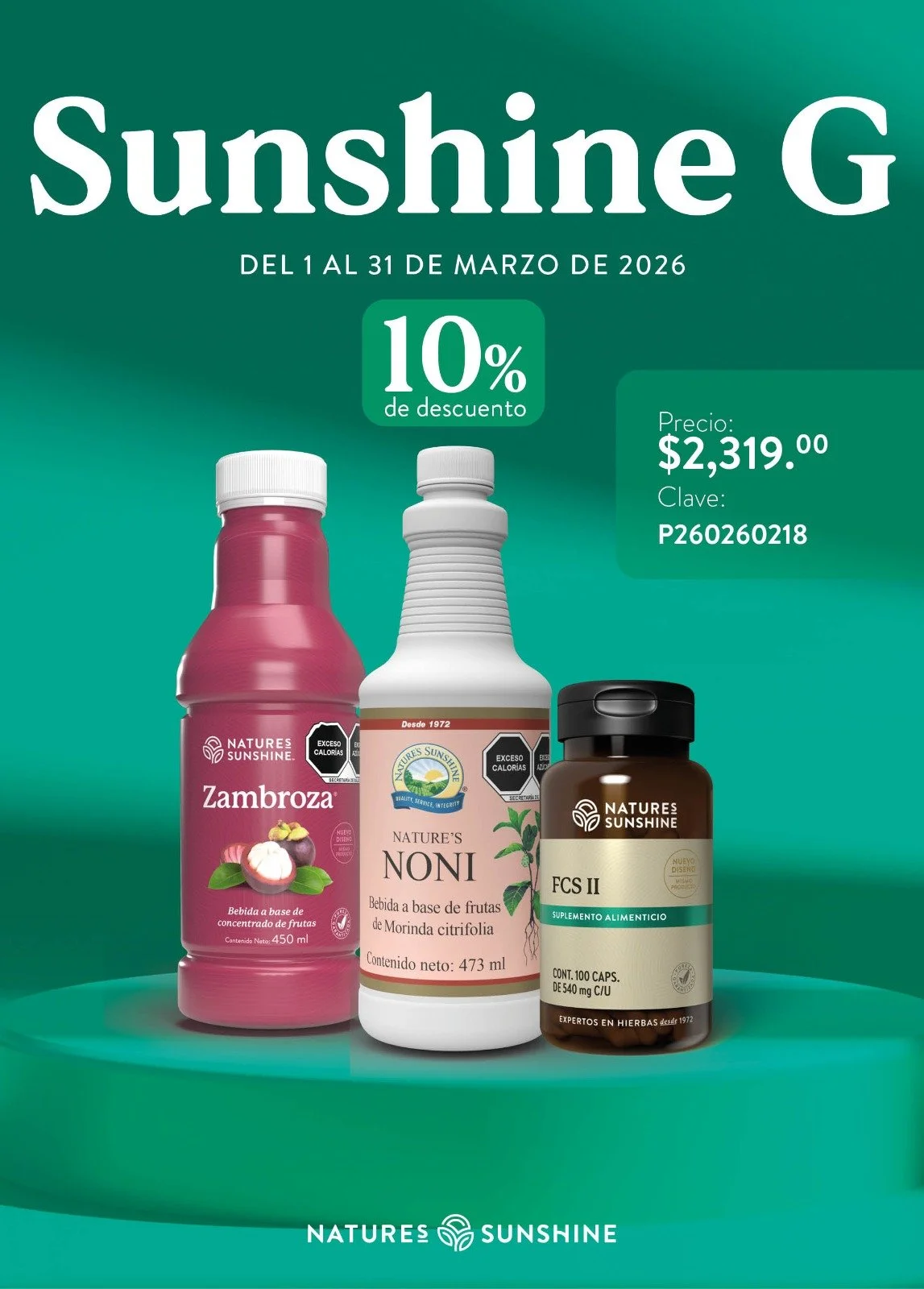 Paquete Sunshine G: Bienestar Natural