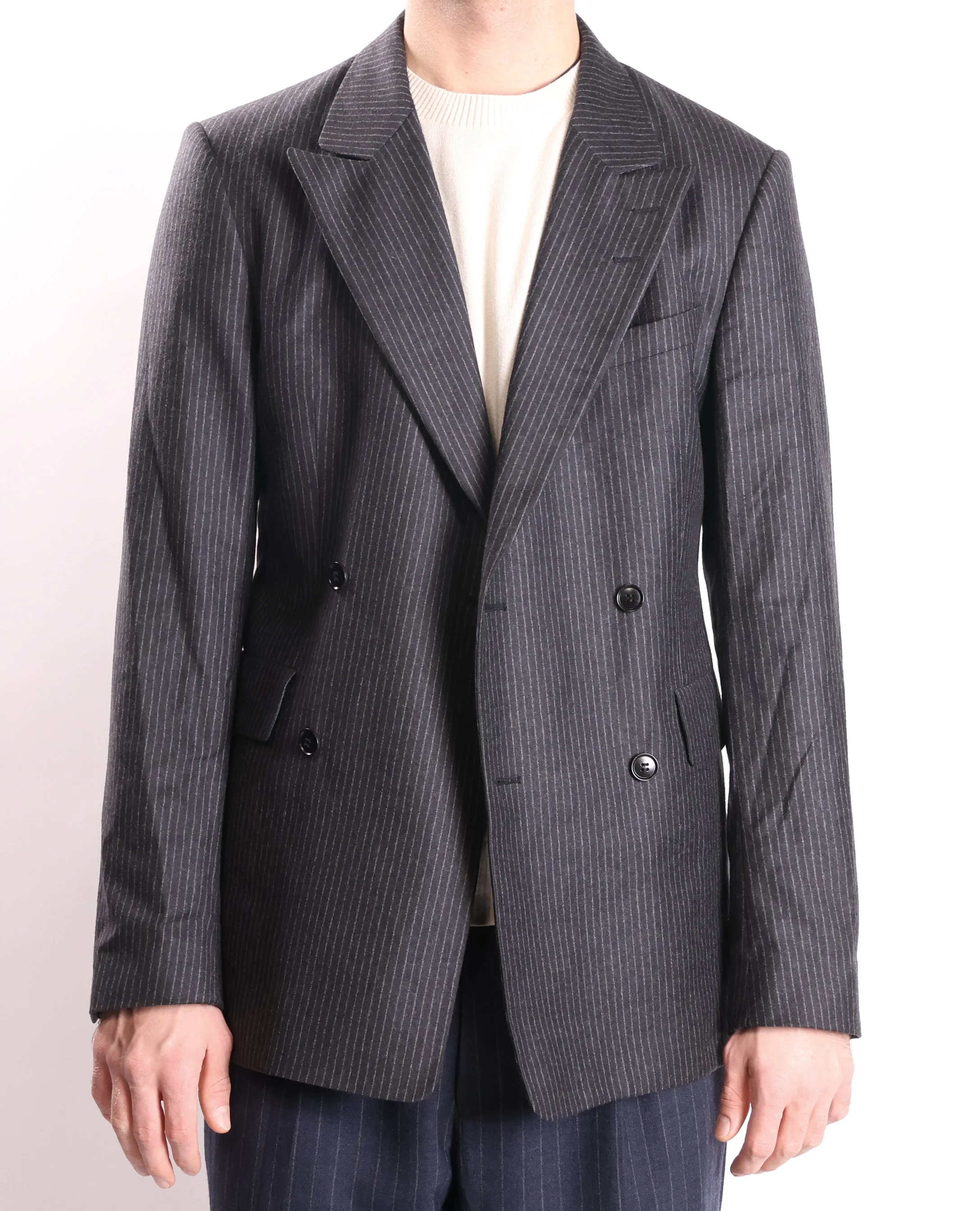 NAVY PINSTRIPE BLAZER