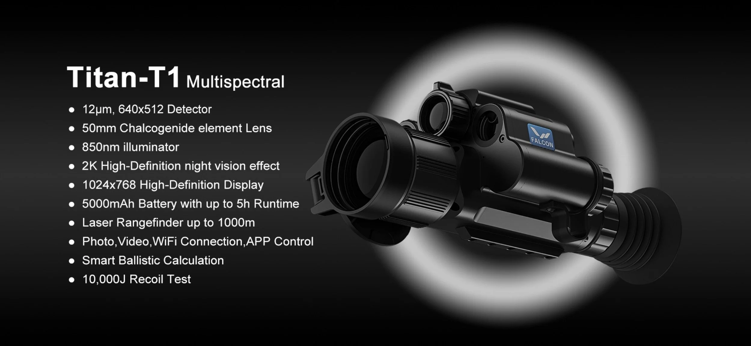 Falcon Titan T1 thermal and night vision rifle scope UK