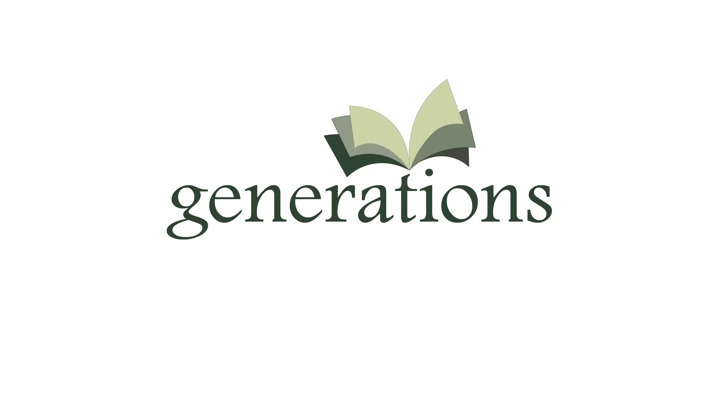 Generations logo - vertical (stacked) in color