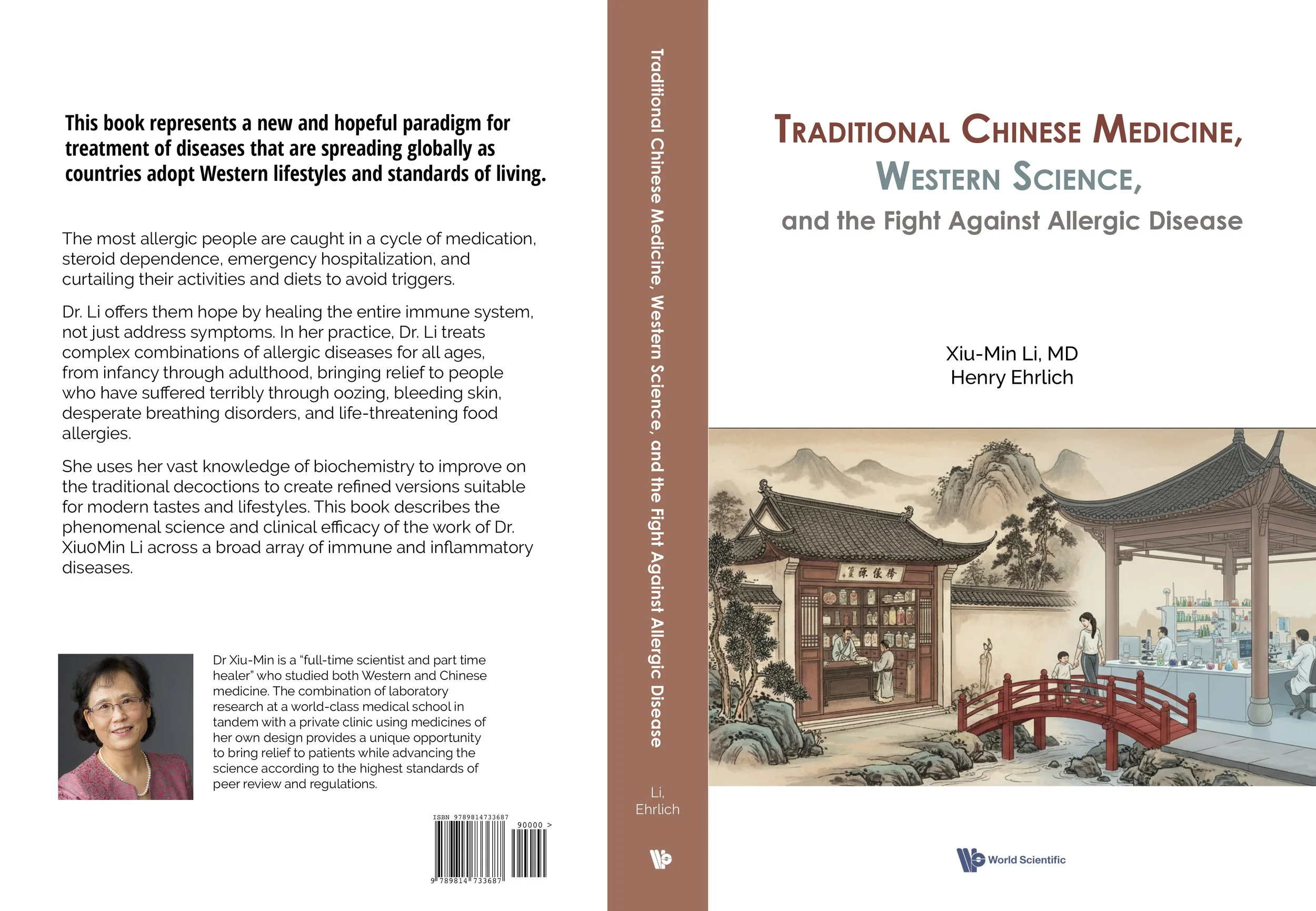 Design of back cover, spine, and front cover