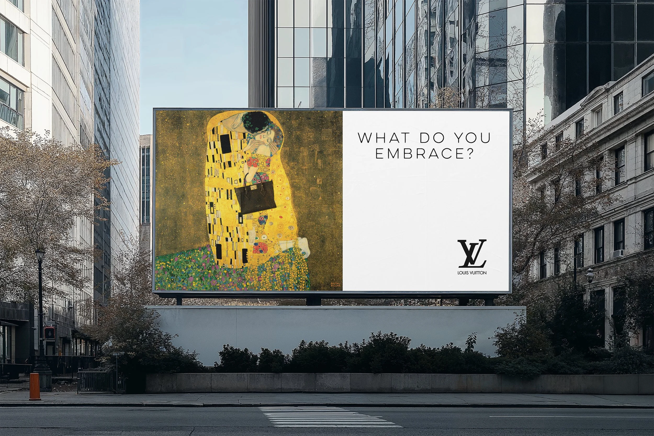 Billboard in city center