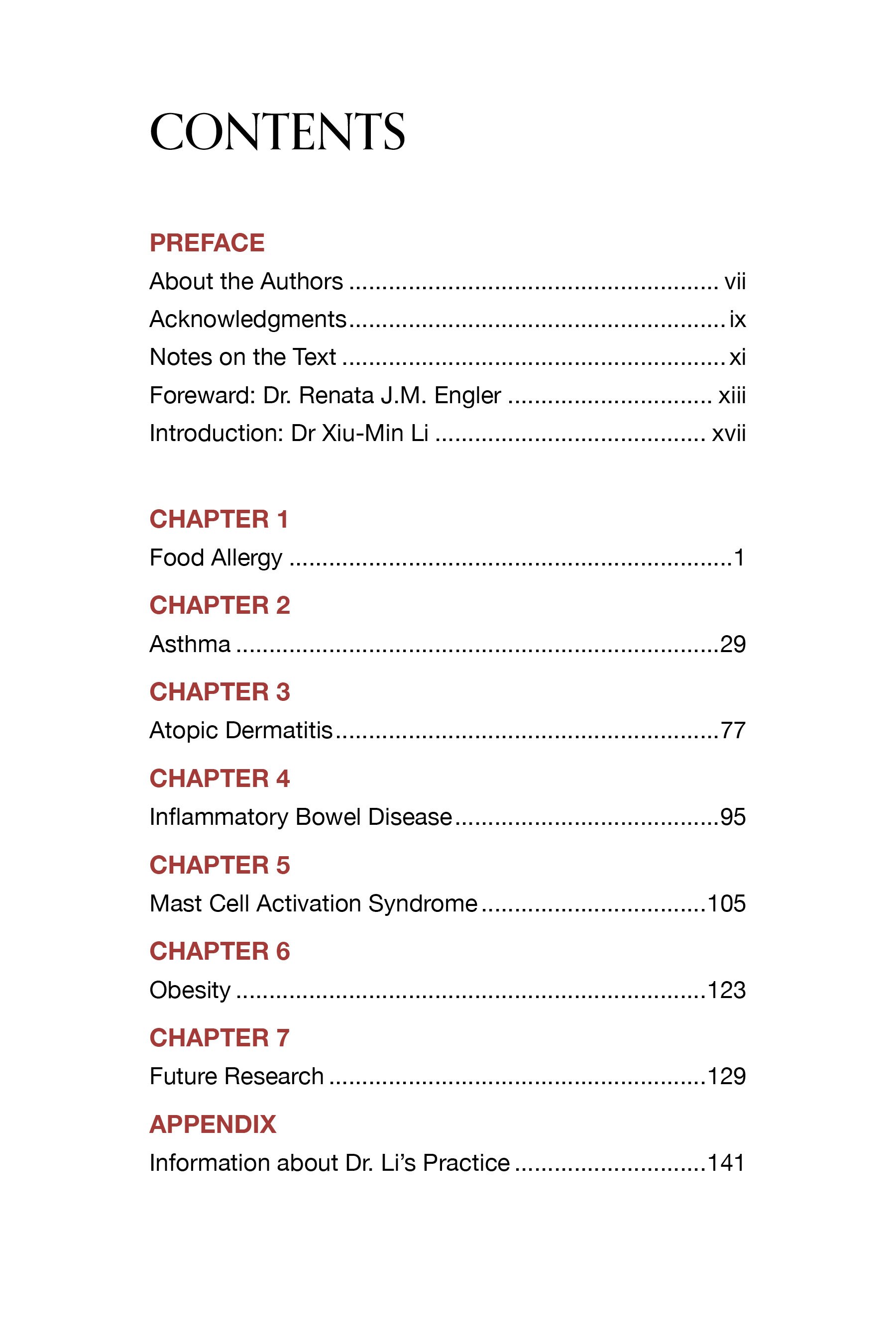 Redesign: Contents Page