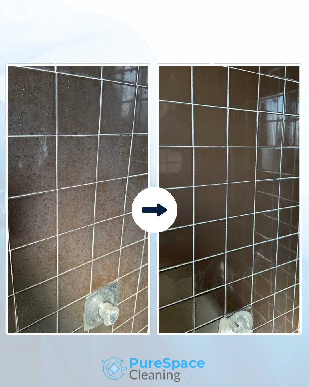 From grime to shine, shower tile so clean it sparkles! 💧✨
Contact us at 540-604-3174
 #kitchencleaning #housecleaningday #staffordcleaning #housecleaningservice #maidservice #purespace #homeimprovements #fredericksburgcleaning #bathroomcleaning #Hom