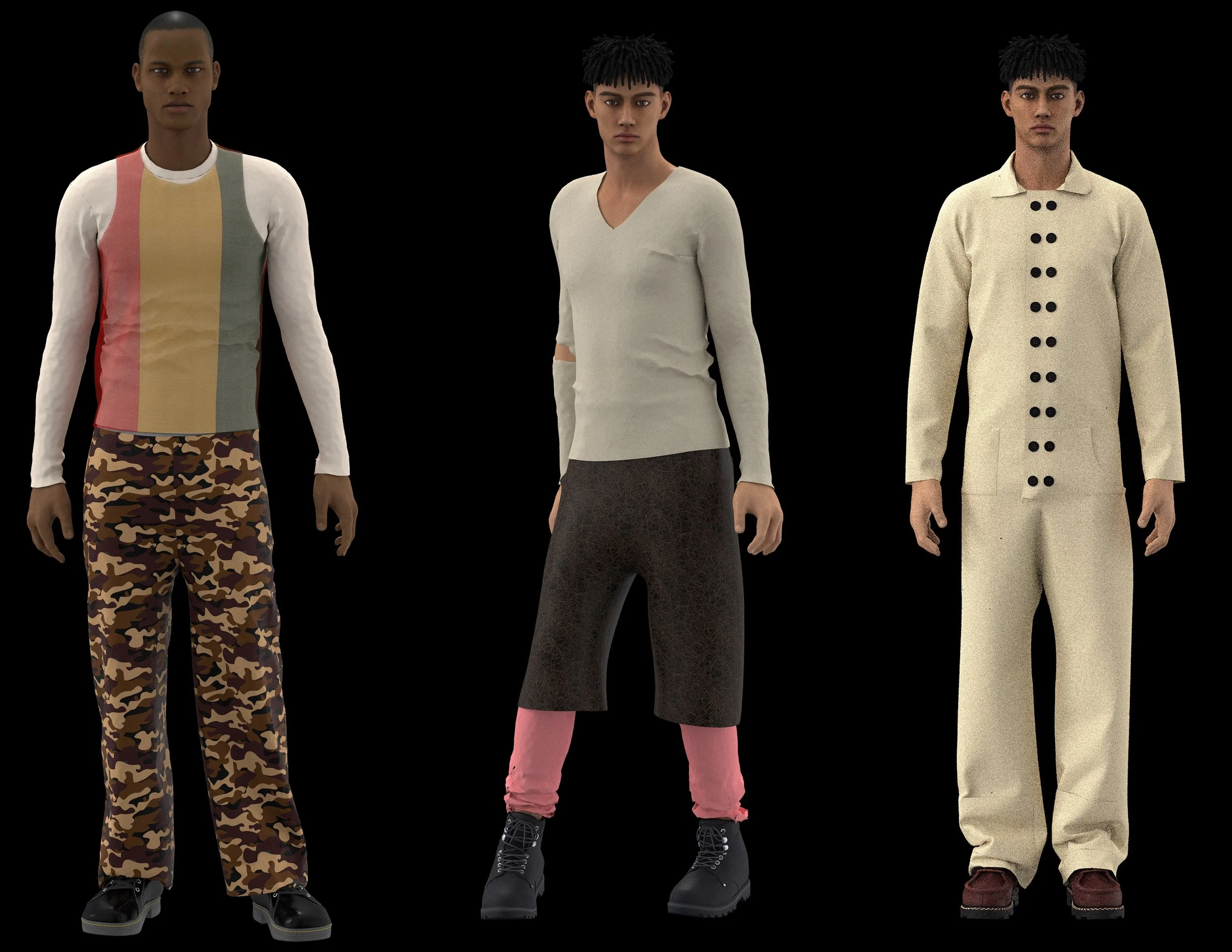  Rendered CLO3D Looks