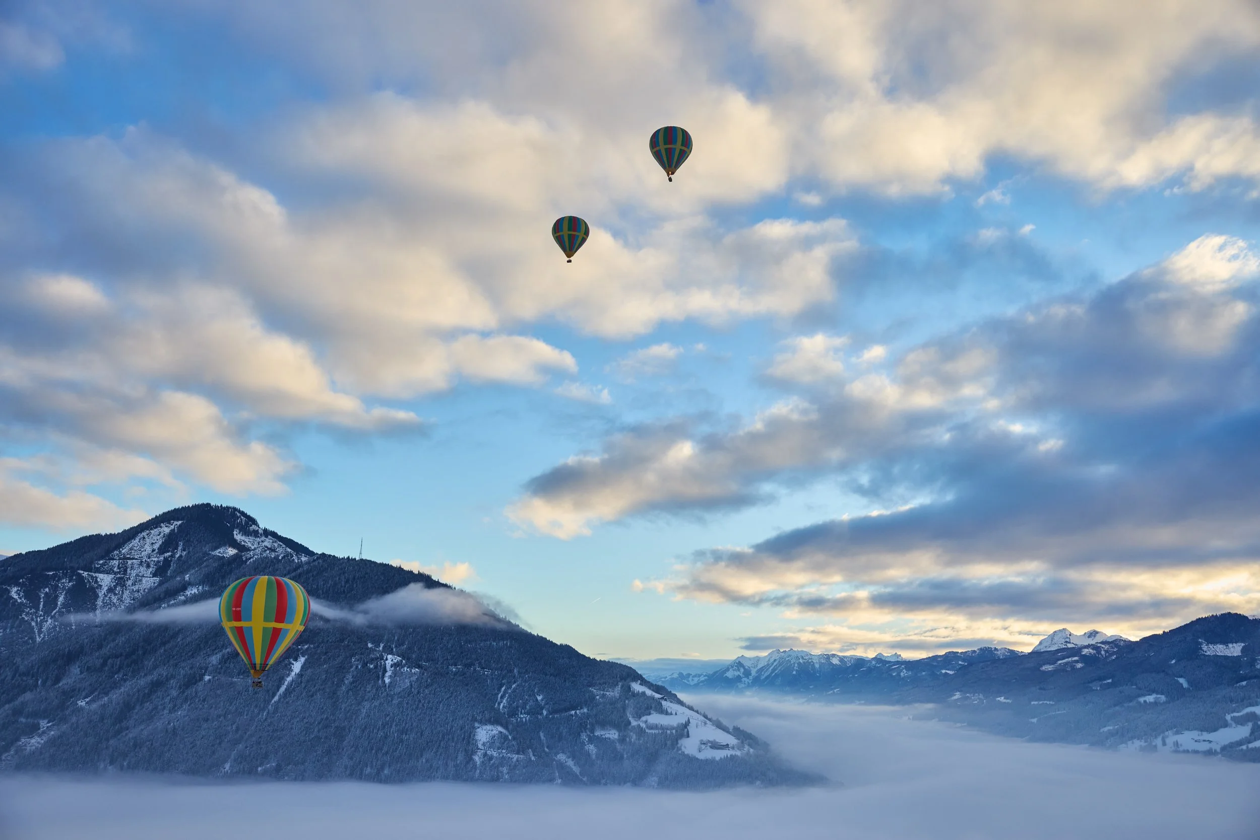 Ballooning over the Alps, Austria