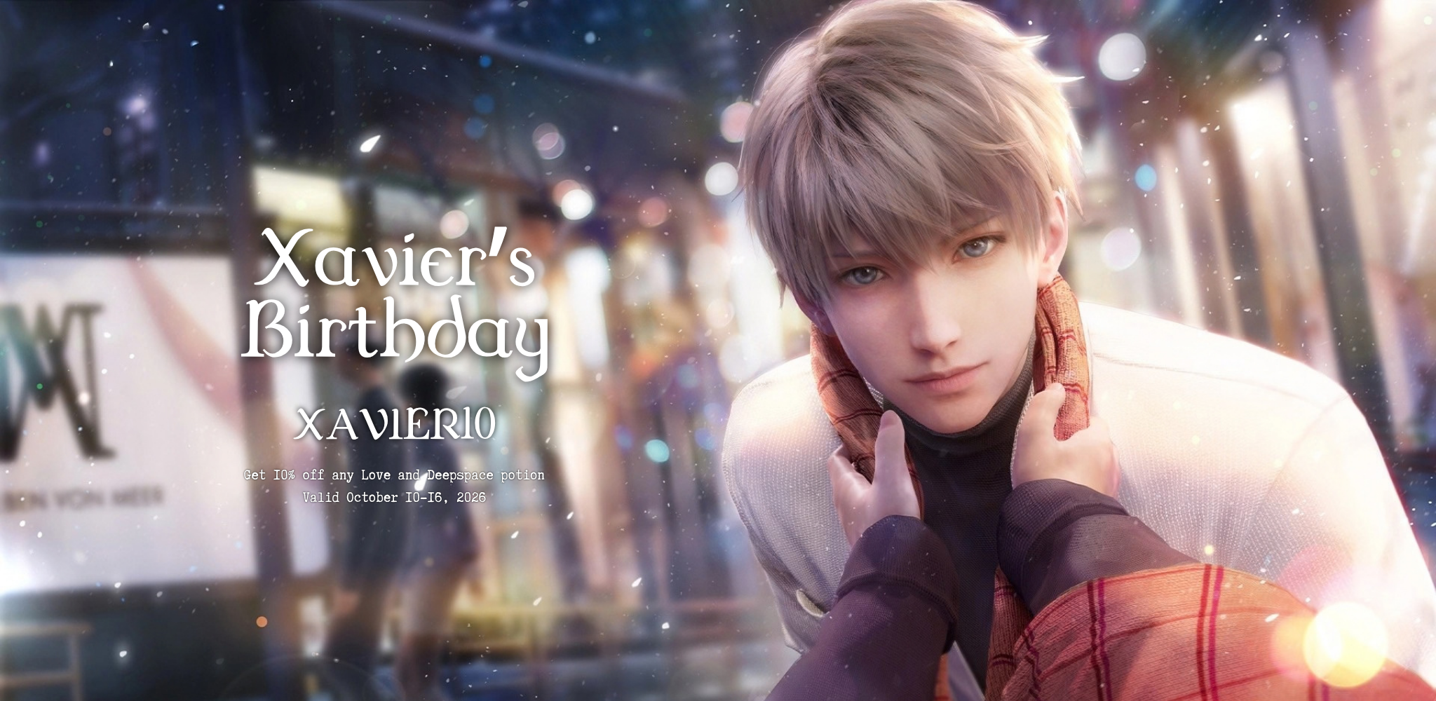 Xavier Birthday Discount Main Banner.png