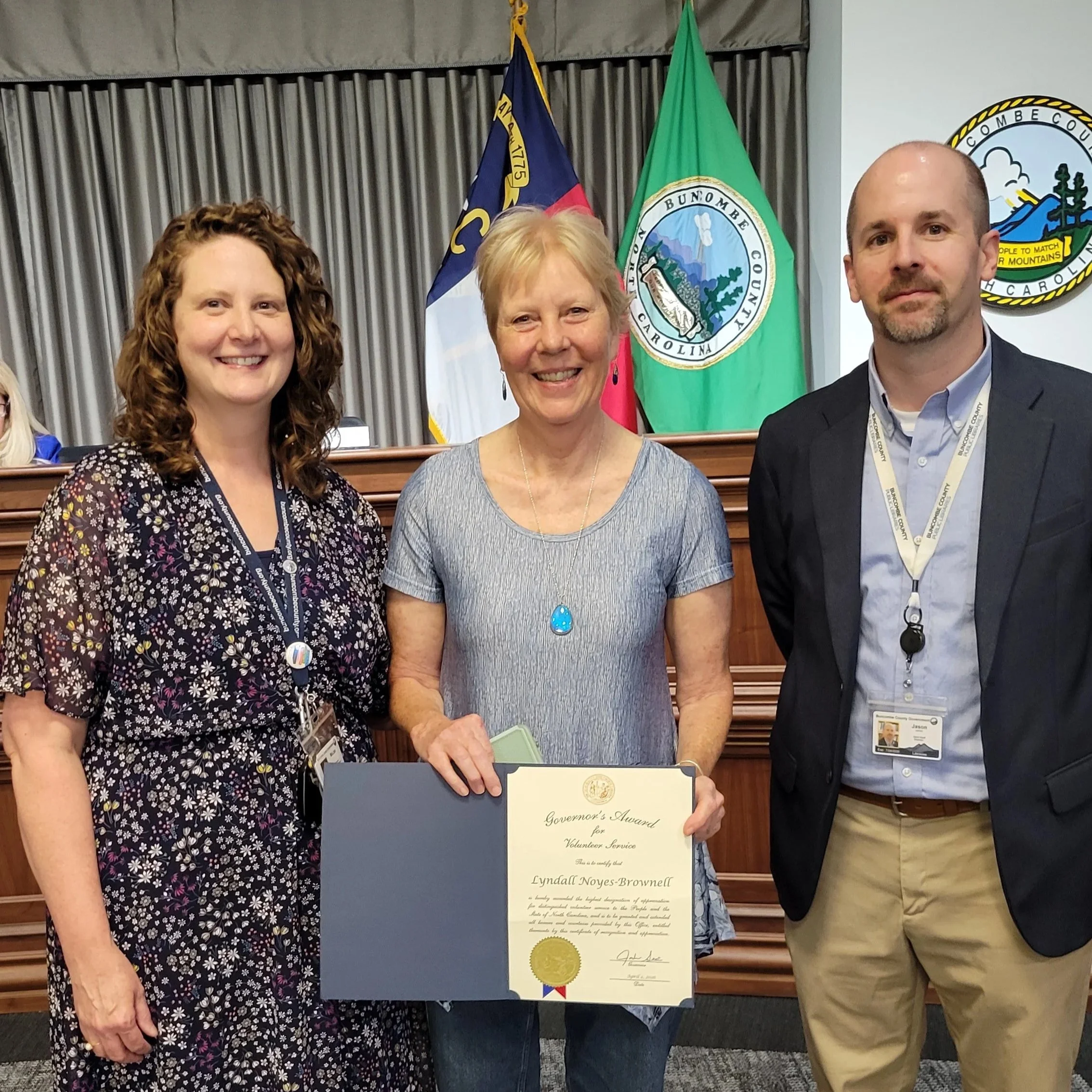 Lyndall recognized by the Governor for Volunteering