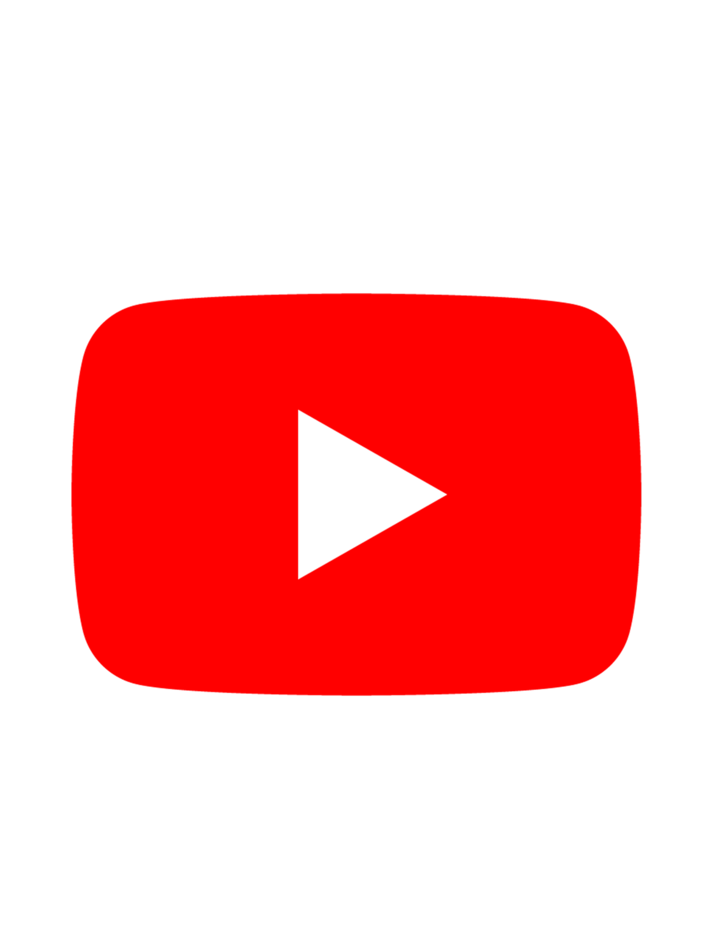 Logo de YouTube avec une icône de lecture blanche sur fond rouge.