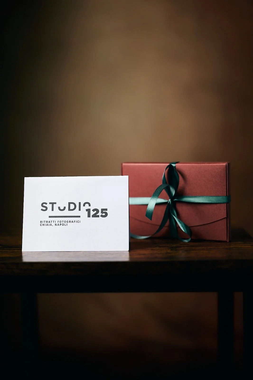 buono regalo confezione ritratto stampato