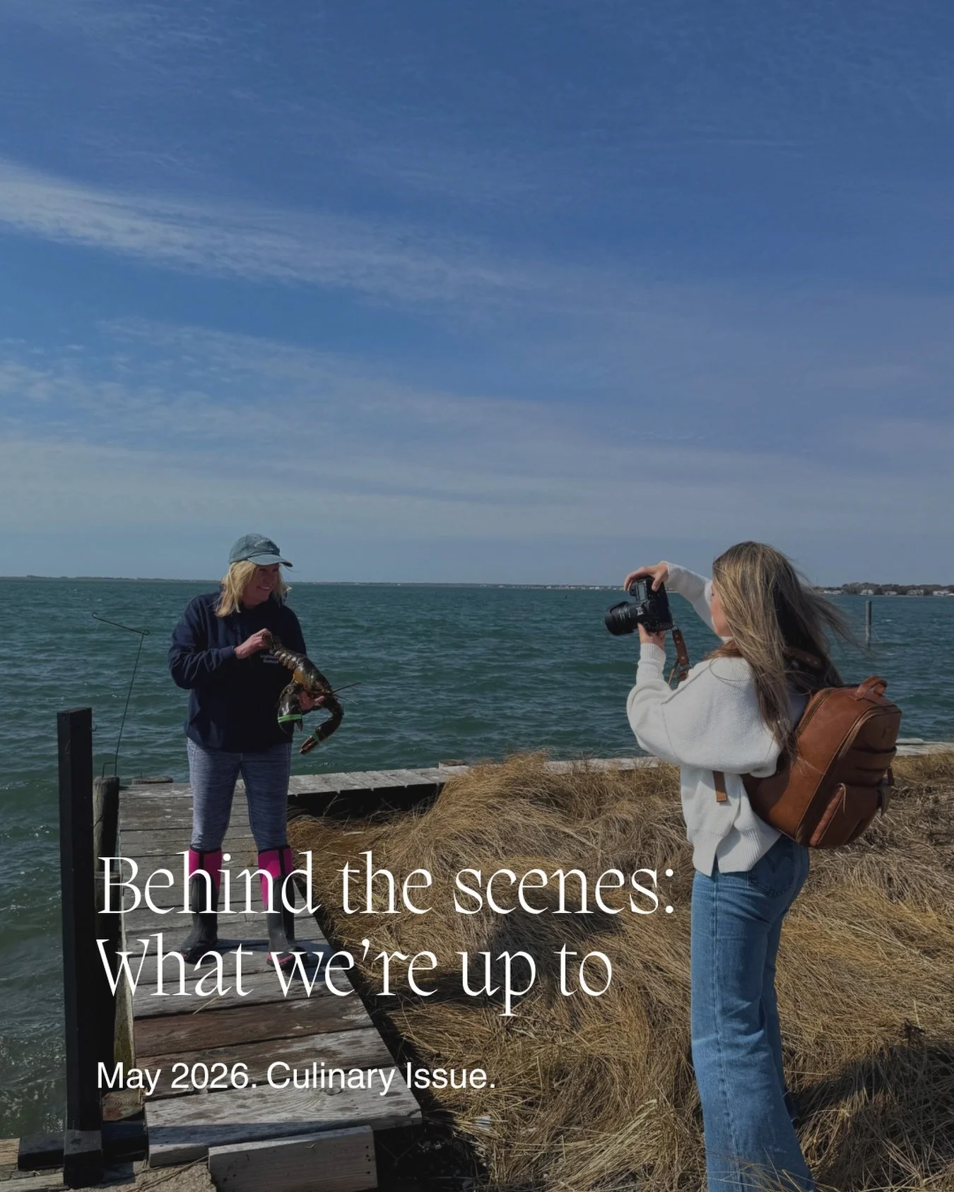 From dock to table, spending the day with Lighthouse Seafood. Estephany Barnett from @violetsandberries capturing the craft, the catch, and the people behind it all 🎣🐟

This is what&rsquo;s going into our May Culinary Issue: real stories, local bus