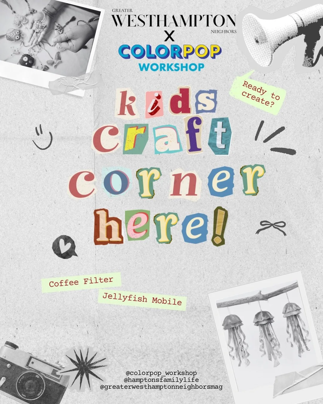 🪼 SUMMER CRAFT ALERT 🪼

Turn simple coffee filters into a colorful jellyfish mobile that&rsquo;s perfect for little hands and big imaginations.

Save this page from our June issue for your next craft activity! 

Sponsored by @colorpop_workshop