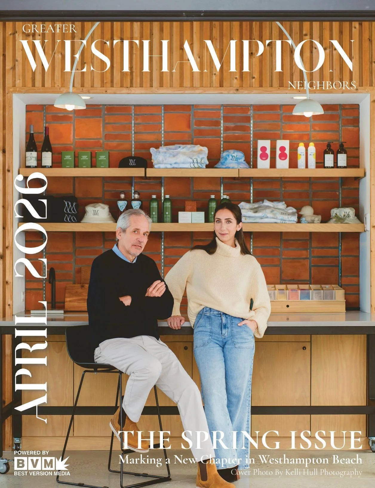 Greater Westhampton Neighbors - April 2026 Spring Issue. Featuring Randall Stone and Elizabeth Bakhash of Three Ducks.
