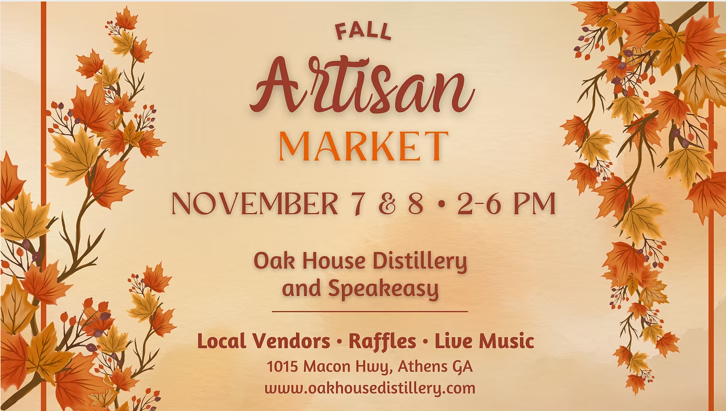Oak House Fall Artisan market
