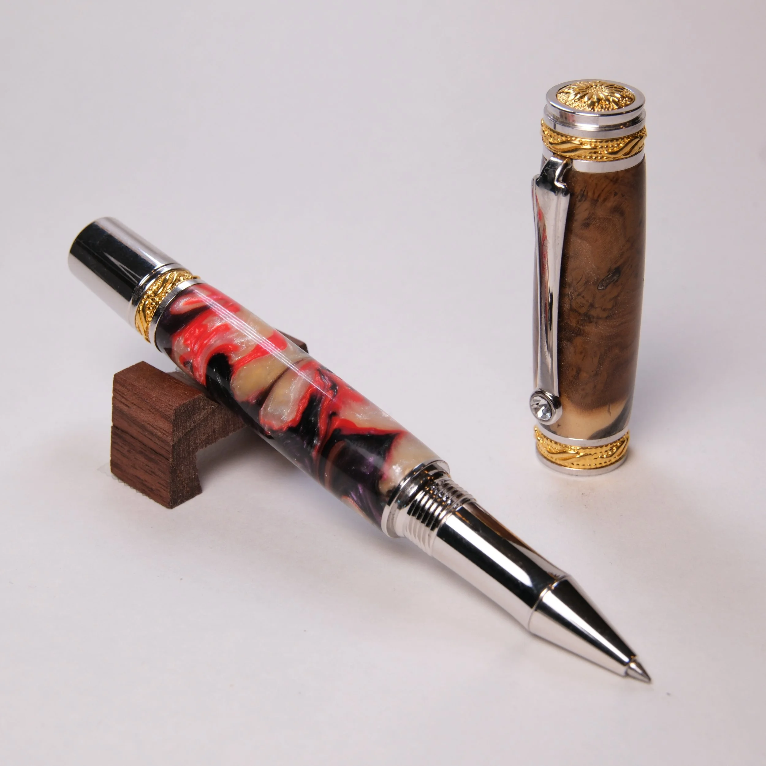 Majestic Jr.  - Wood with Red, White and Black Acrylic