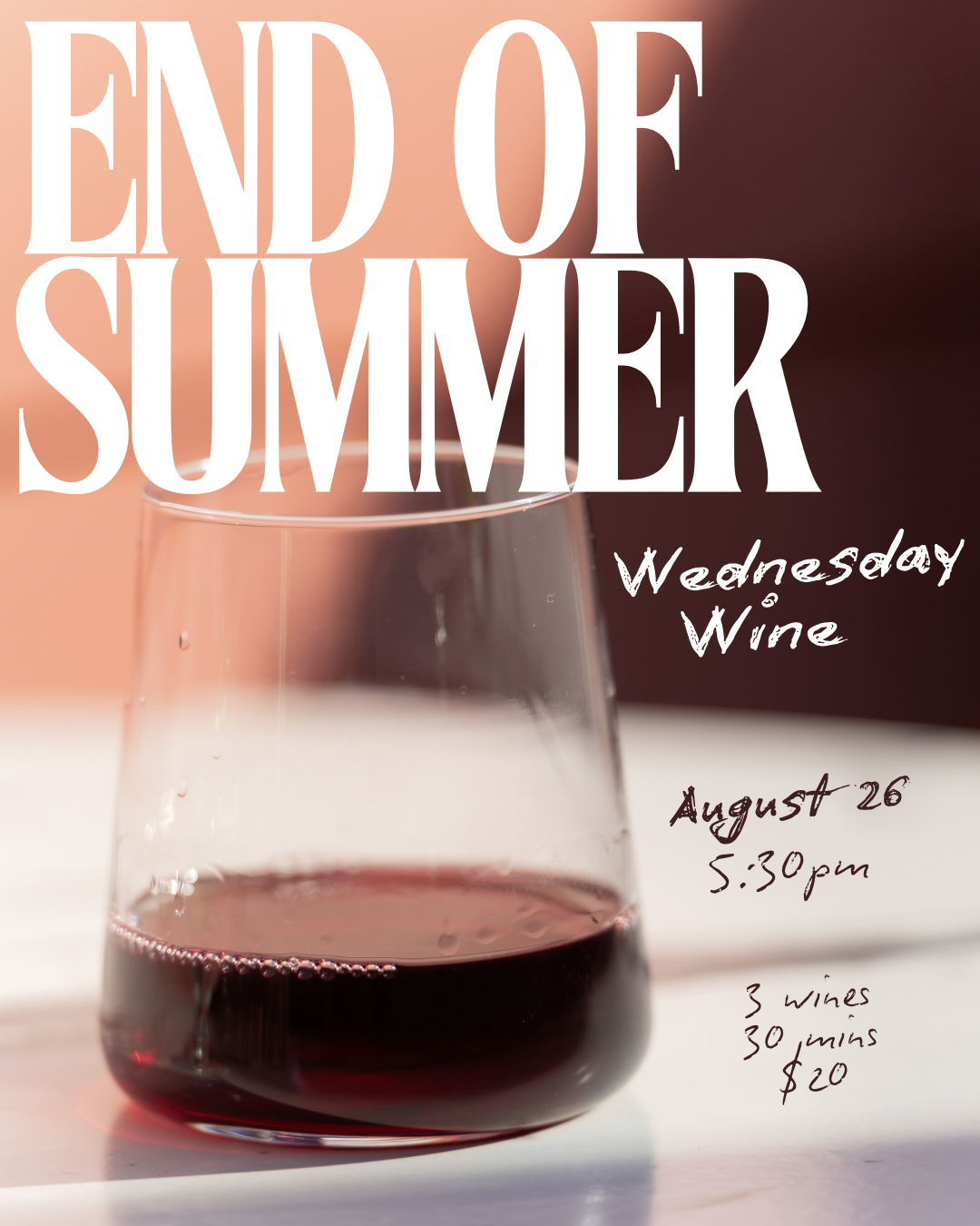 Wednesday Wine Tasting 
