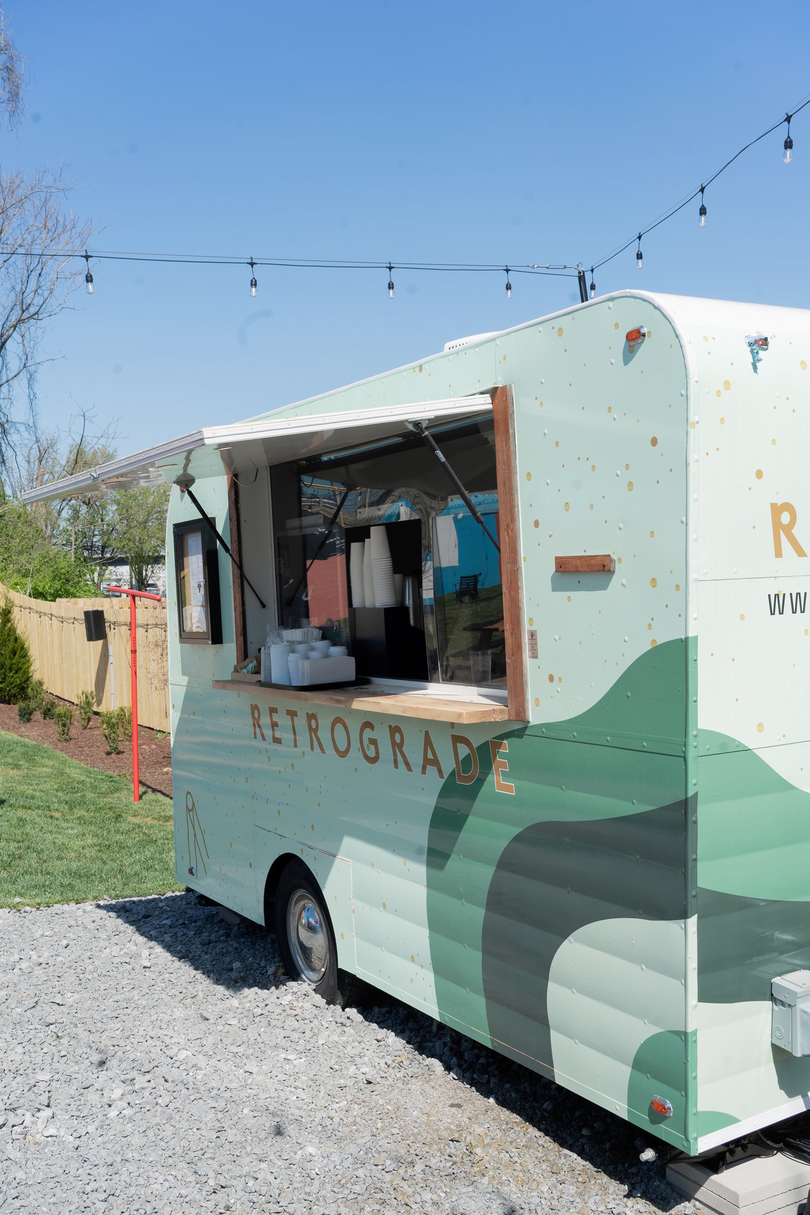 Retrograde coffee truck at Lost & Found in East Nashville